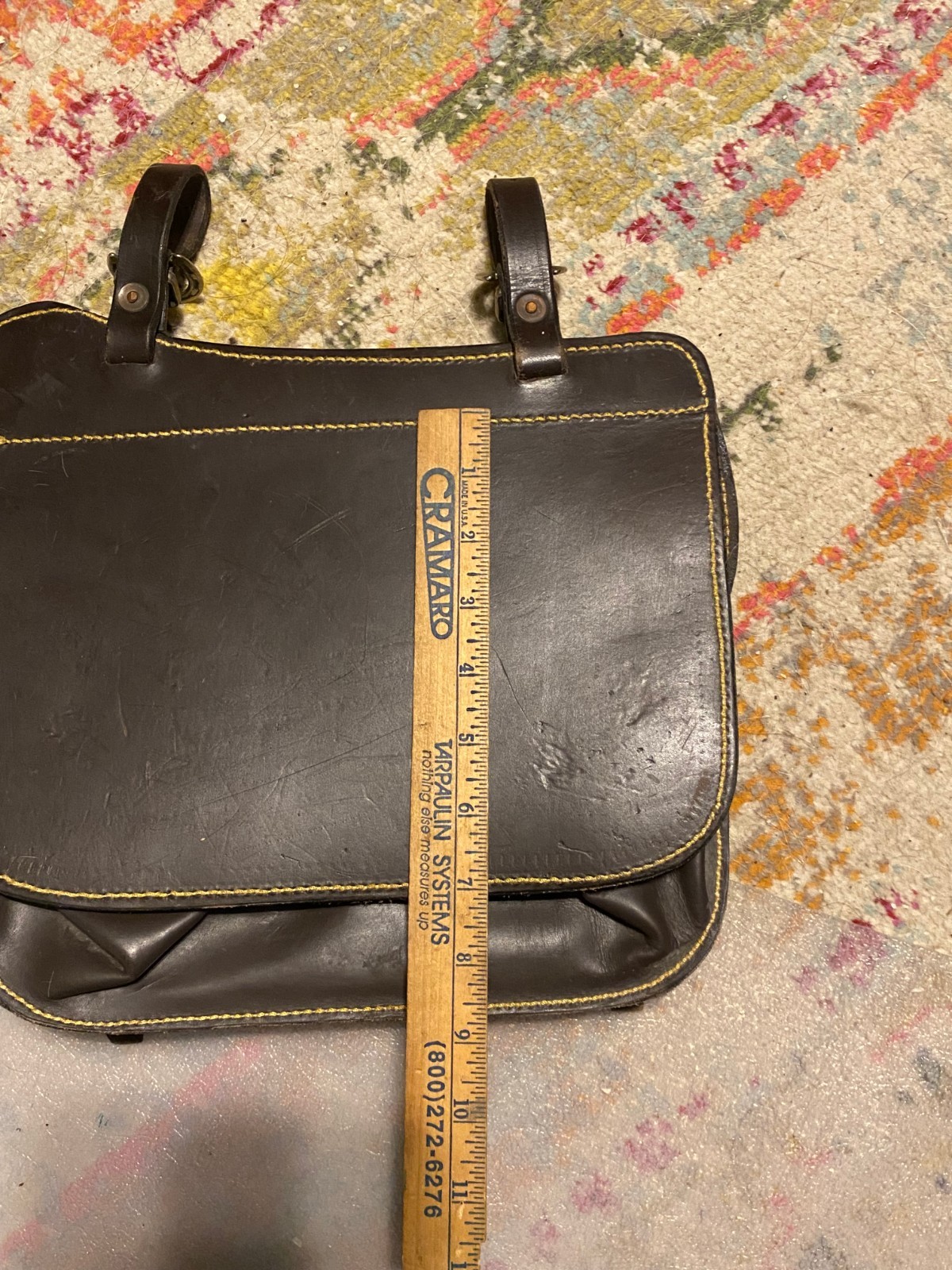 Australian saddle Leather Saddle bag Down Under Saddlery FREE SHIPPING