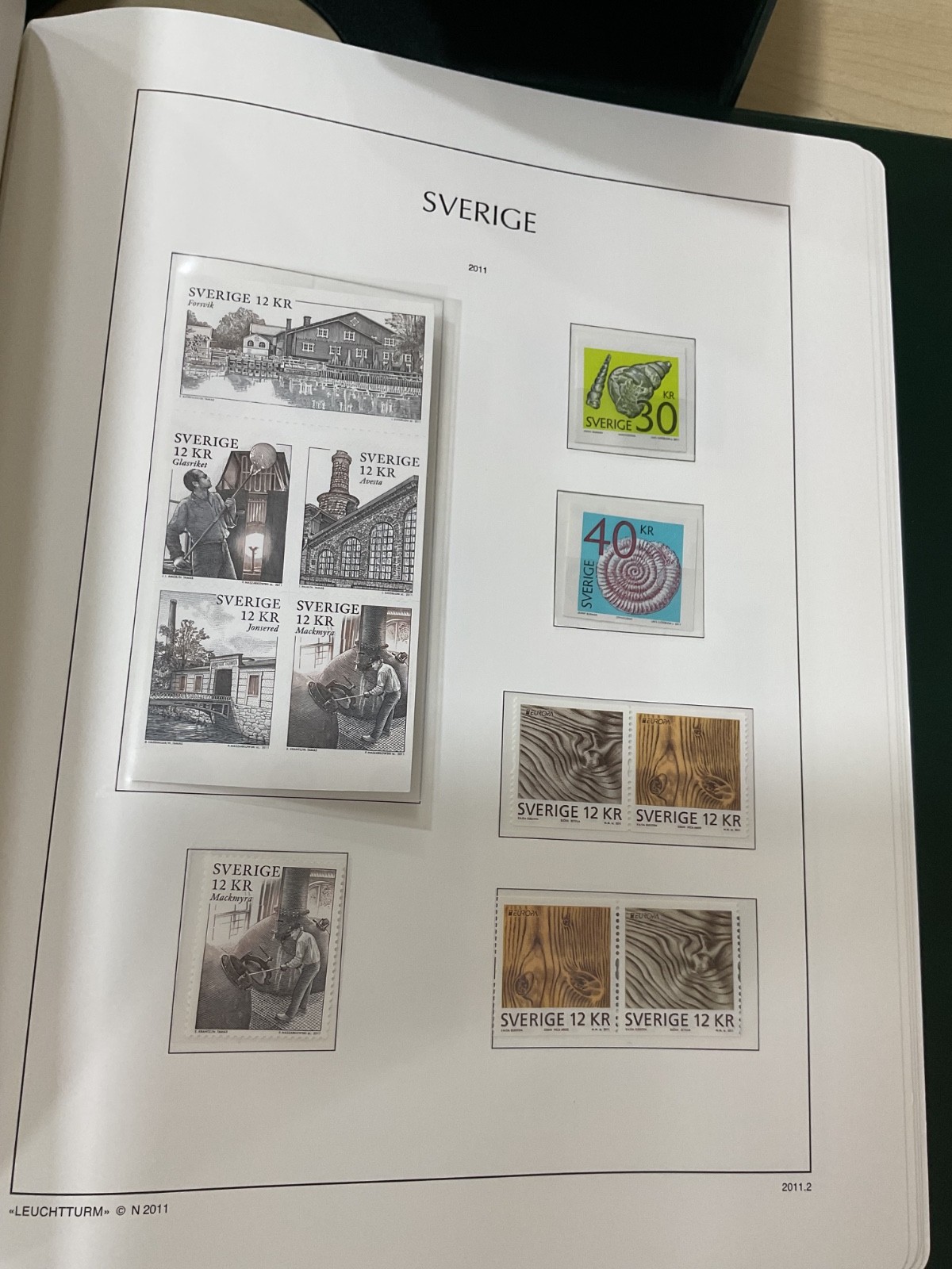 Sweden stamps. MNH. 2009 - 2011. Kabe album. G/200*