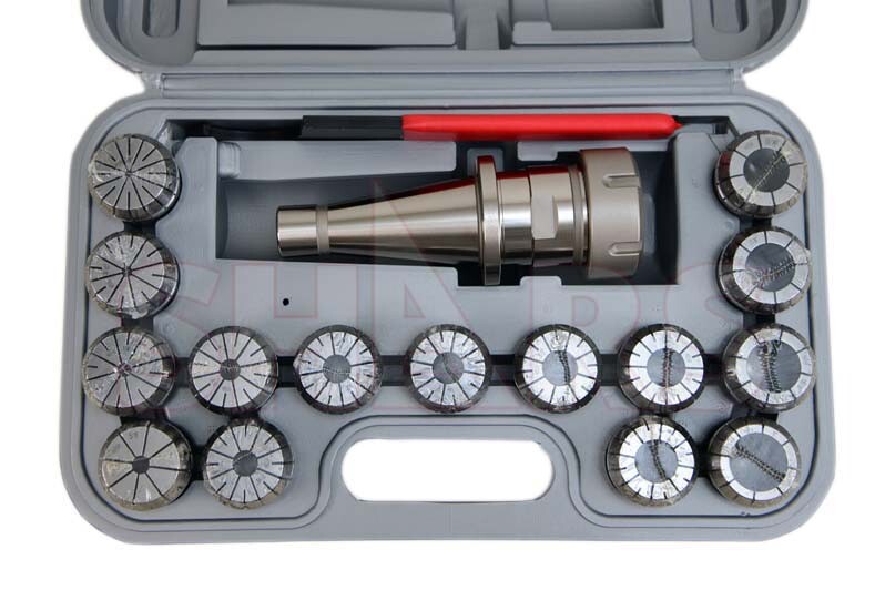 SHARS NMTB40 ER 40 SPRING COLLET CHUCK SET .0005” NEW L[