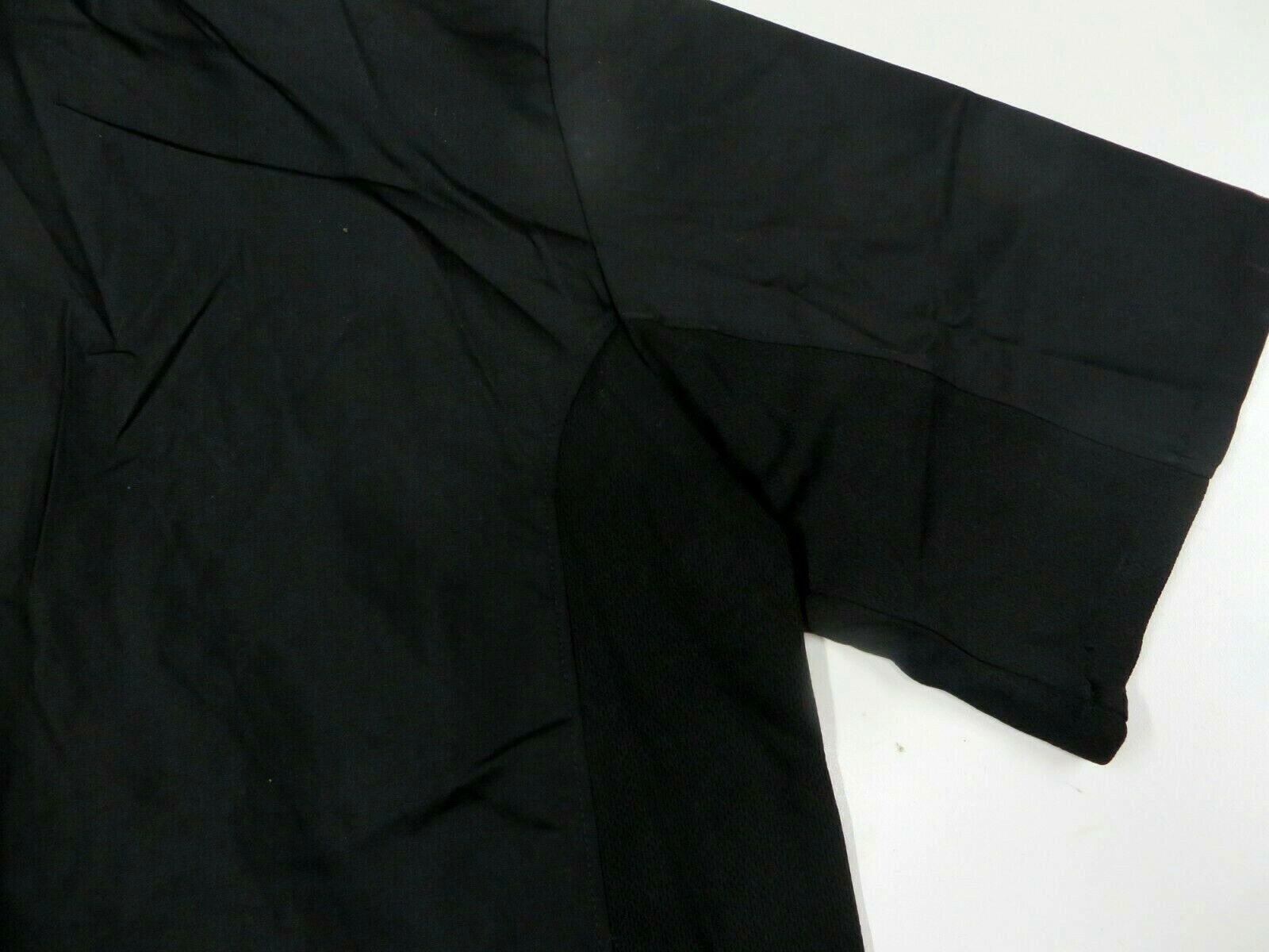 Chef Works Black Medium Men's Cook or Work Shirt with side Ventilation