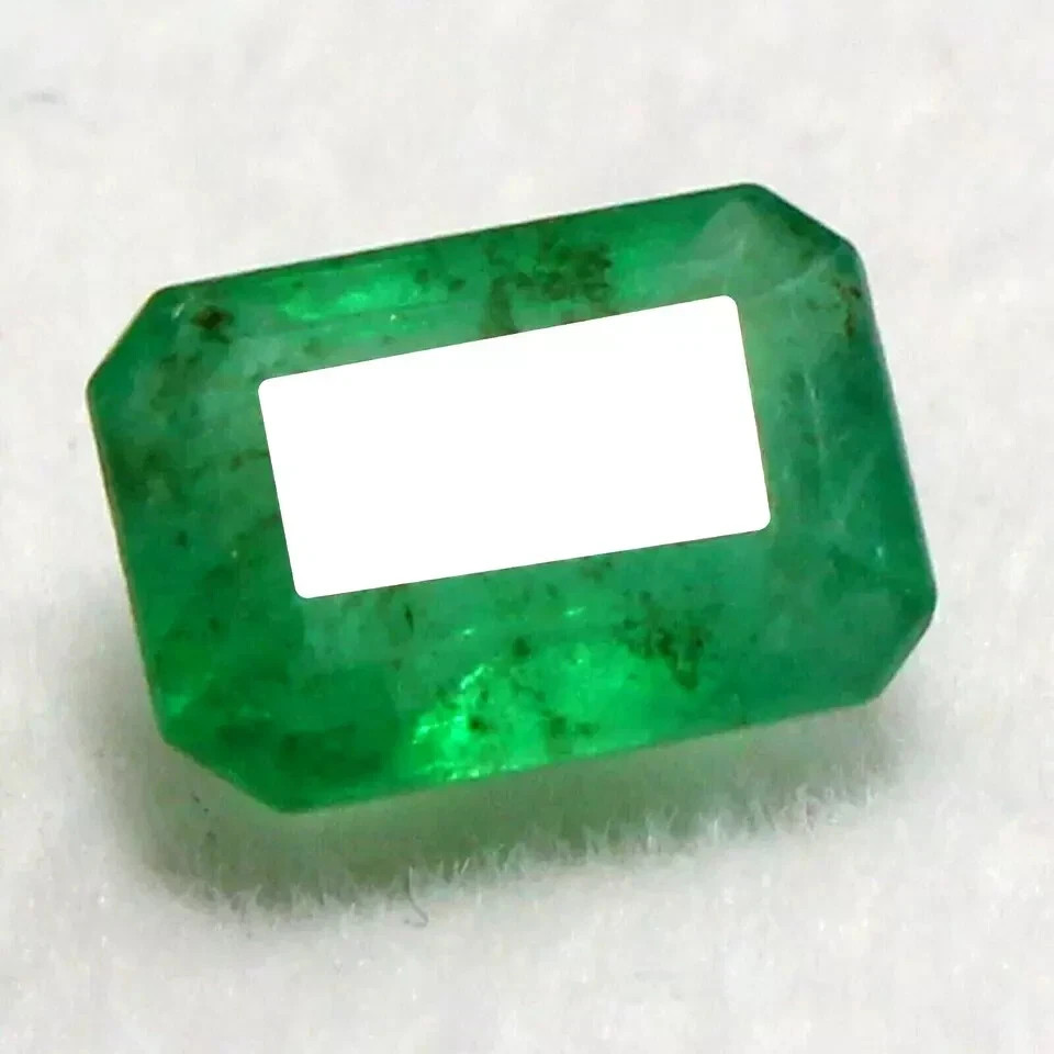 AAA 10 Ct Certified Natural Colombian Green Emerald UNTREATED Loose Gemstone