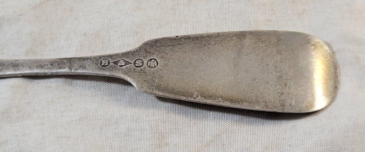 Antique Coin Silver Spoon R.L. Samson Hotchkiss & Schreoder