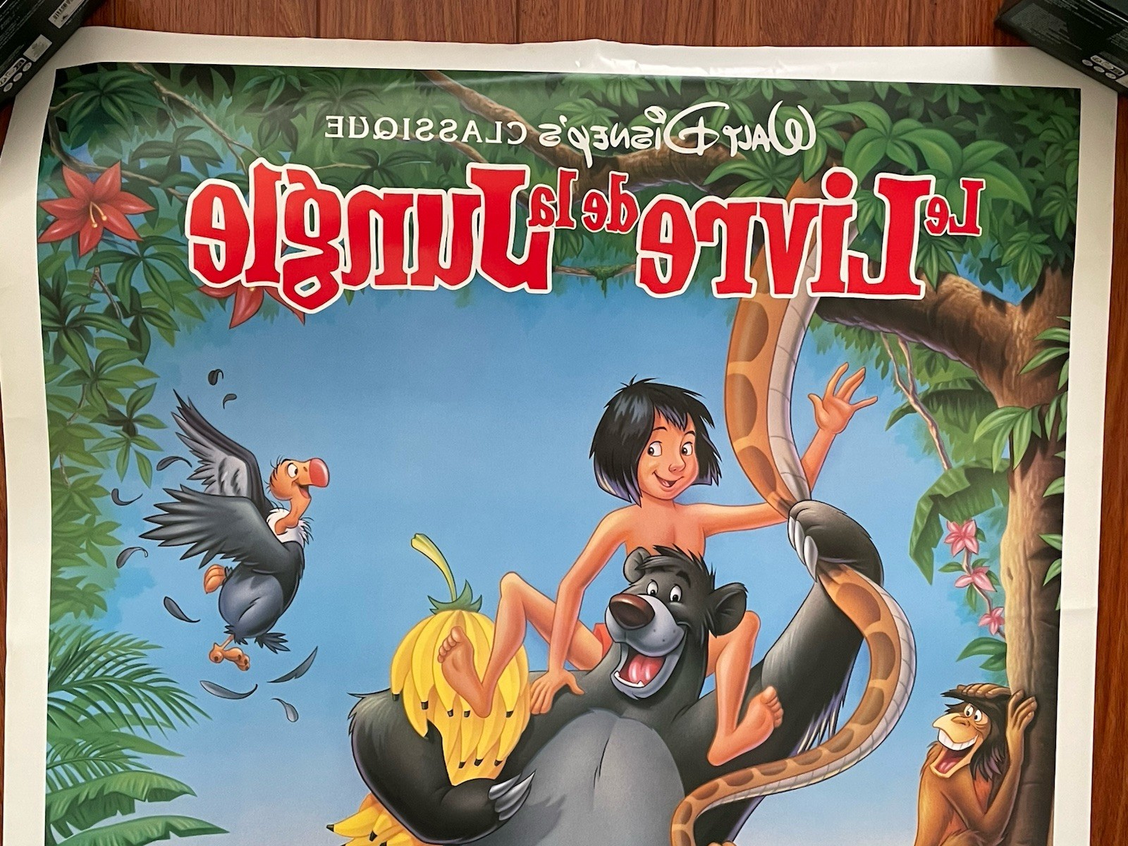 Disney THE JUNGLE BOOK French Original Movie Theater Poster 41”x 27”
