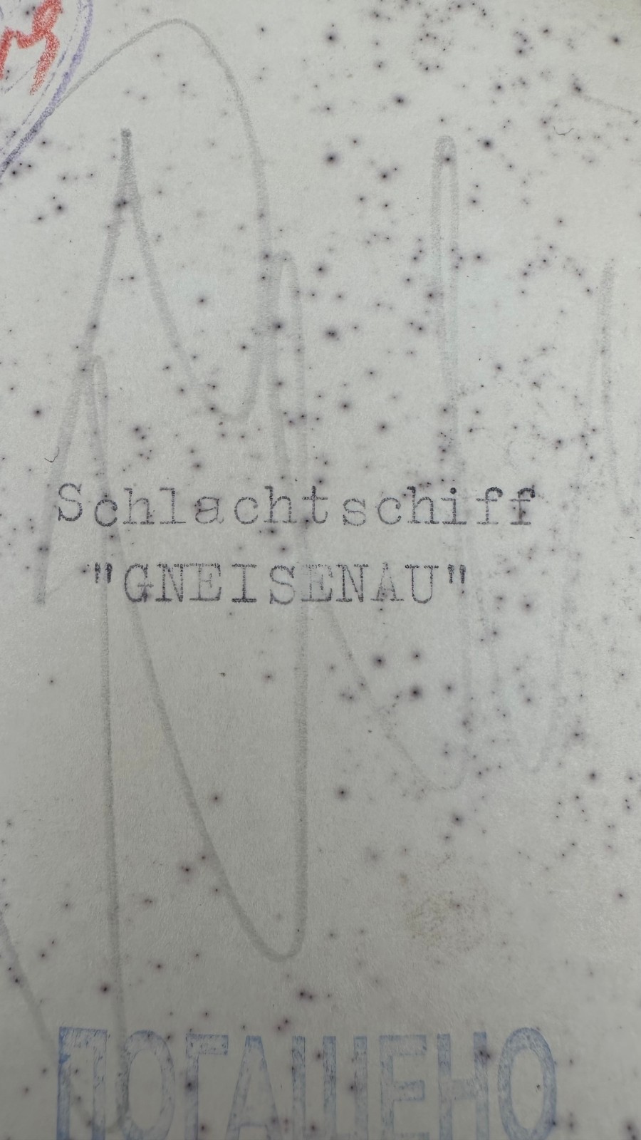 German Battleship Gneisenau During World War II