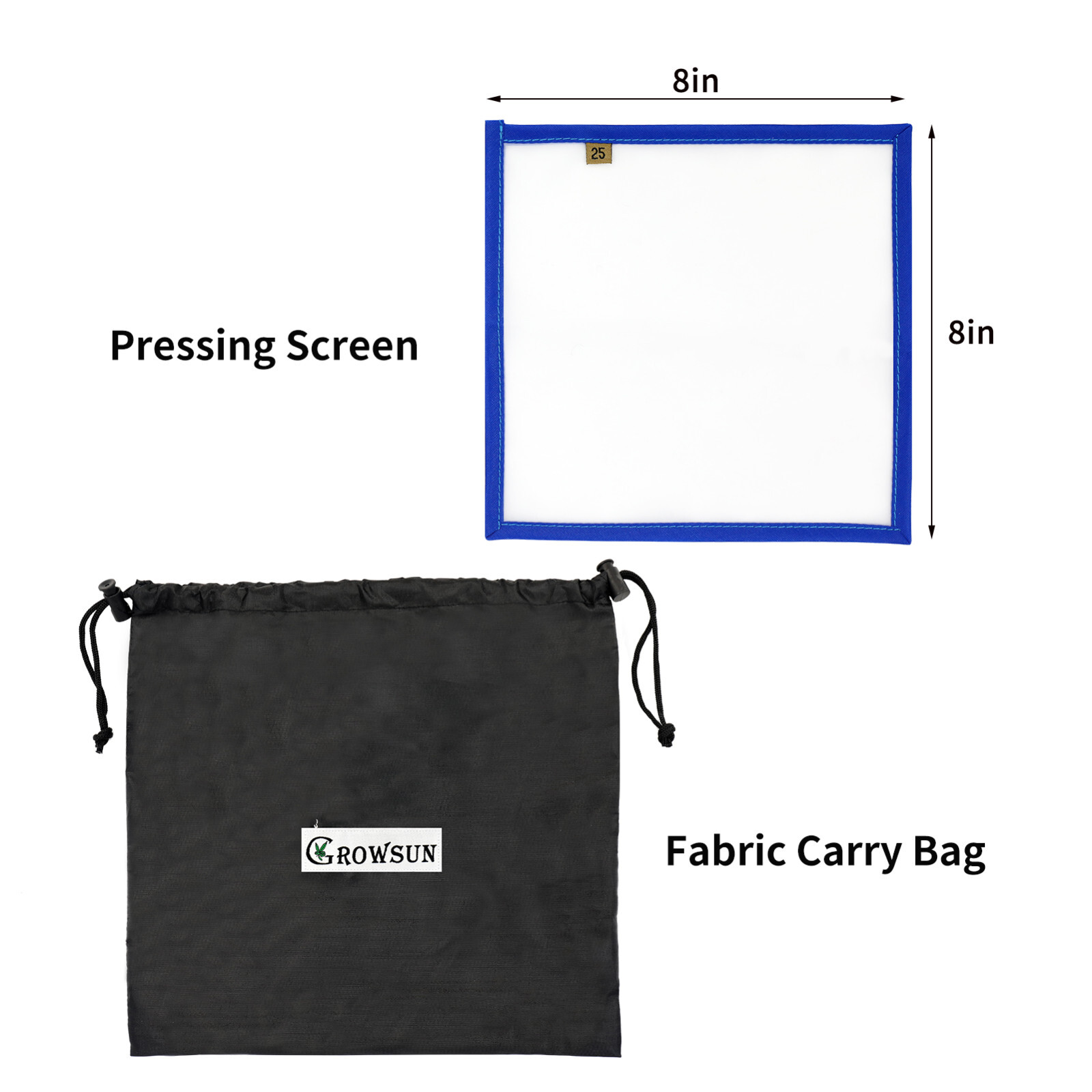 Bubble Bag Growsun 20 GAL - 5 Bag Kit All Mesh Bubble Hash Bags Extractor