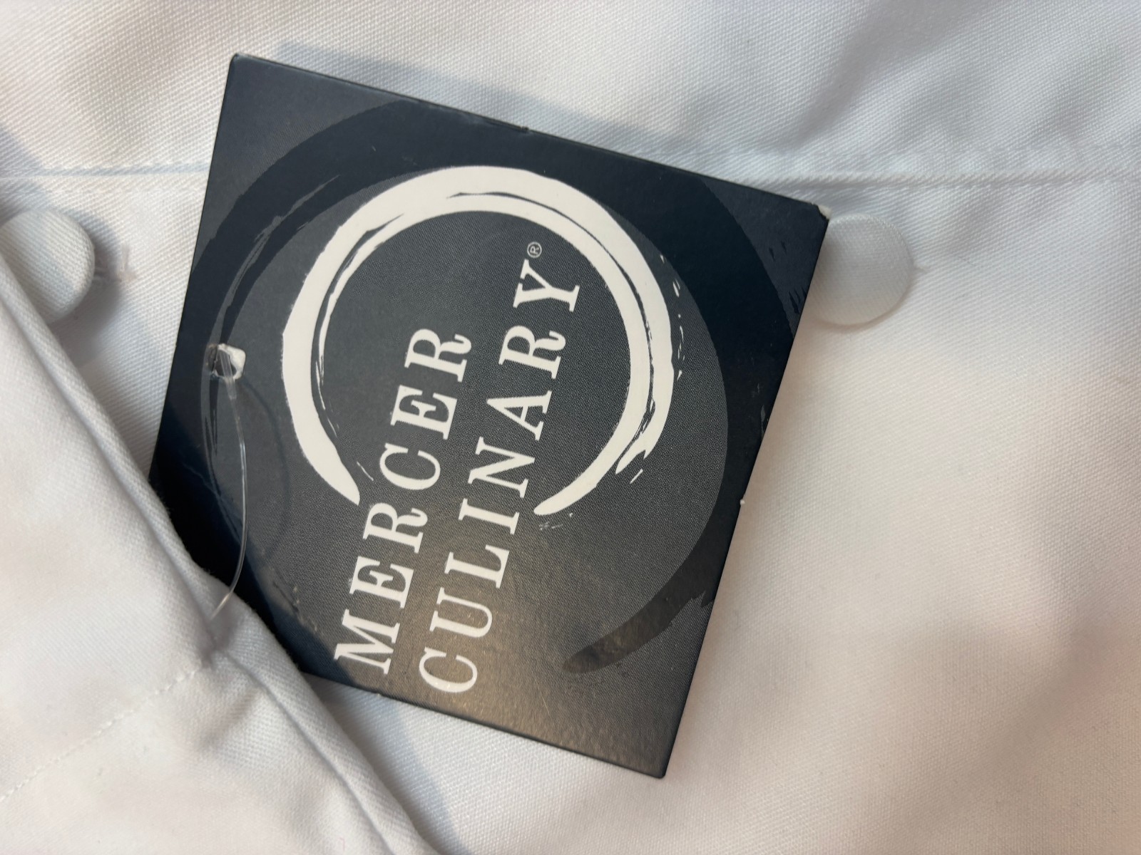 Mercer Culinary M62010WHL Renaissance Men's White Long Sleeve Chef Jacket Large