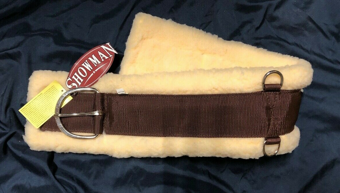 24 28 30 32 34 36 Western Soft Thick Fleece Super Girth Cinch BLACK BROWN MAIZE