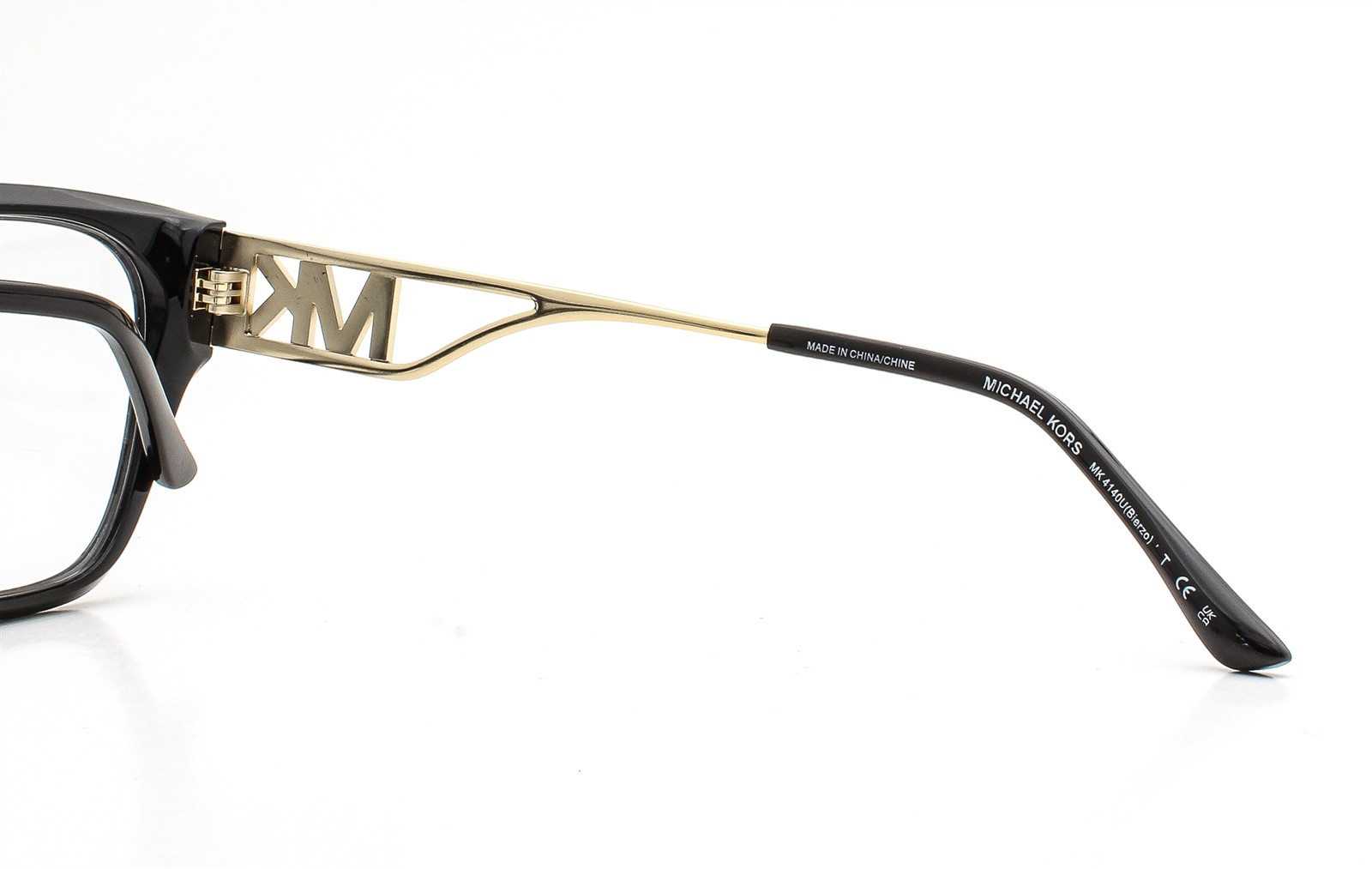 Michael Kors Bierzo Eyeglasses MK 4140U 3005 Glasses Black Pale Gold 54mm w/case