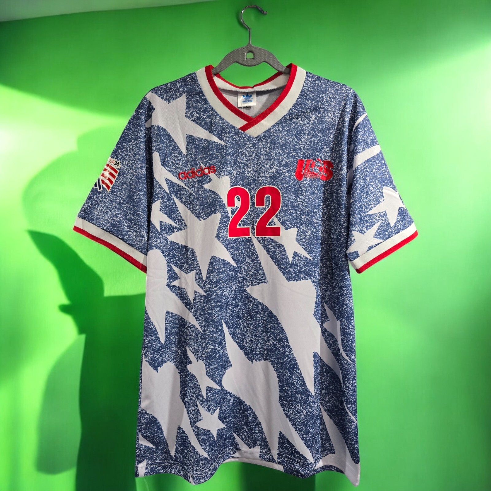 National Team USA Away - World Cup 1994 - Soccer - LALAS #22 - XL (Run Small)