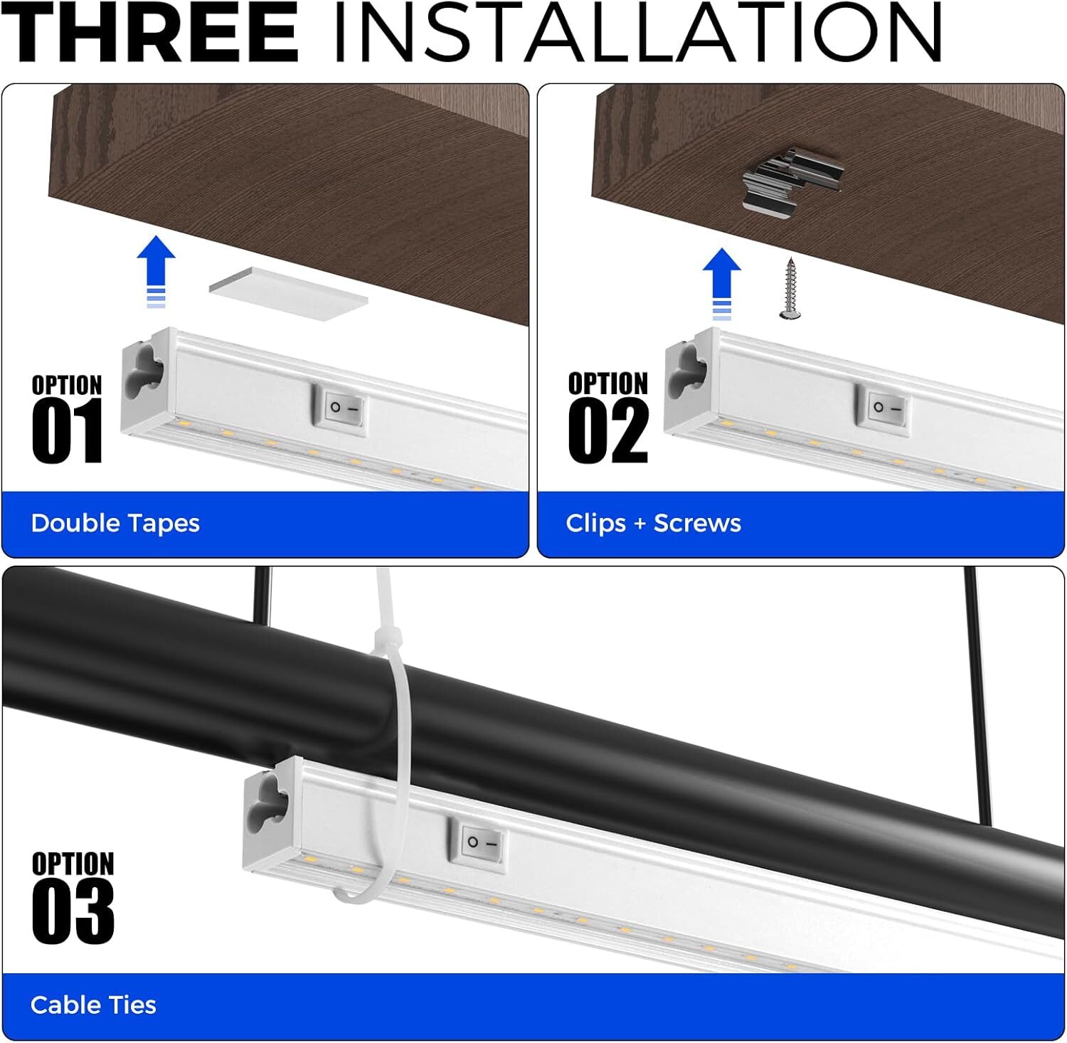 Barrina T5 LED Grow Light 5000K Full Spectrum Sunlight 1FT Plant Lamp 4 Packs