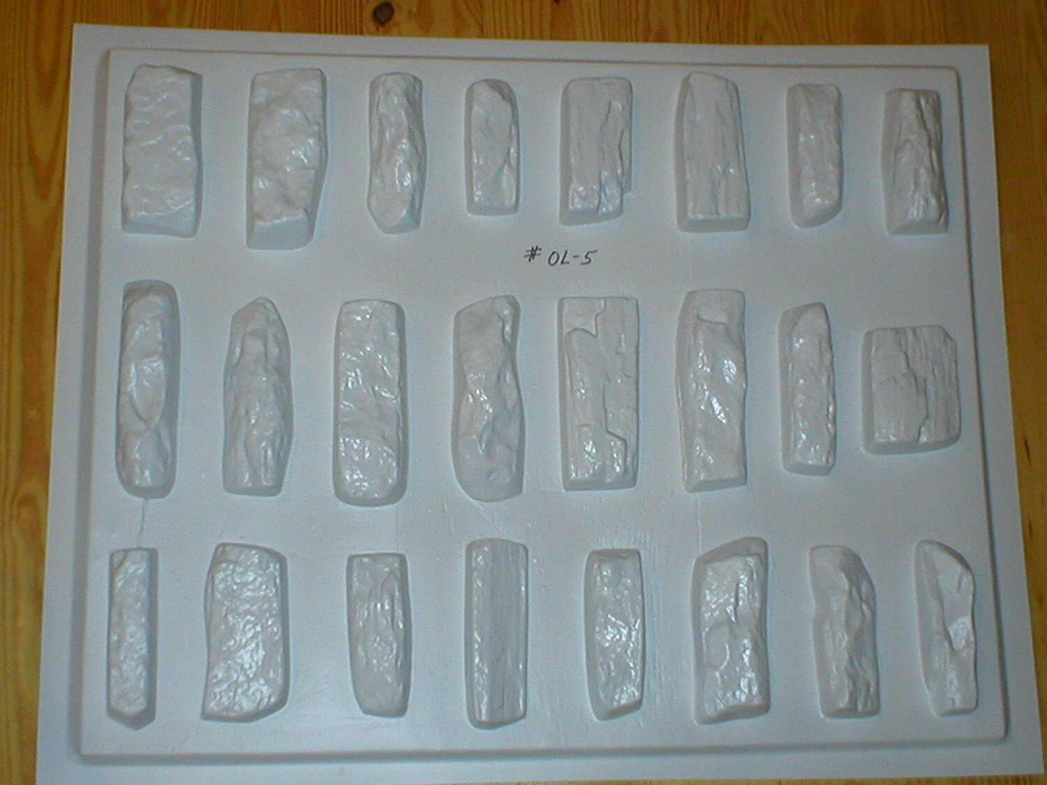 24 Ledgestone Concrete Molds #ODL05 Make 1000s Veneer Stones, Free Next Day Ship