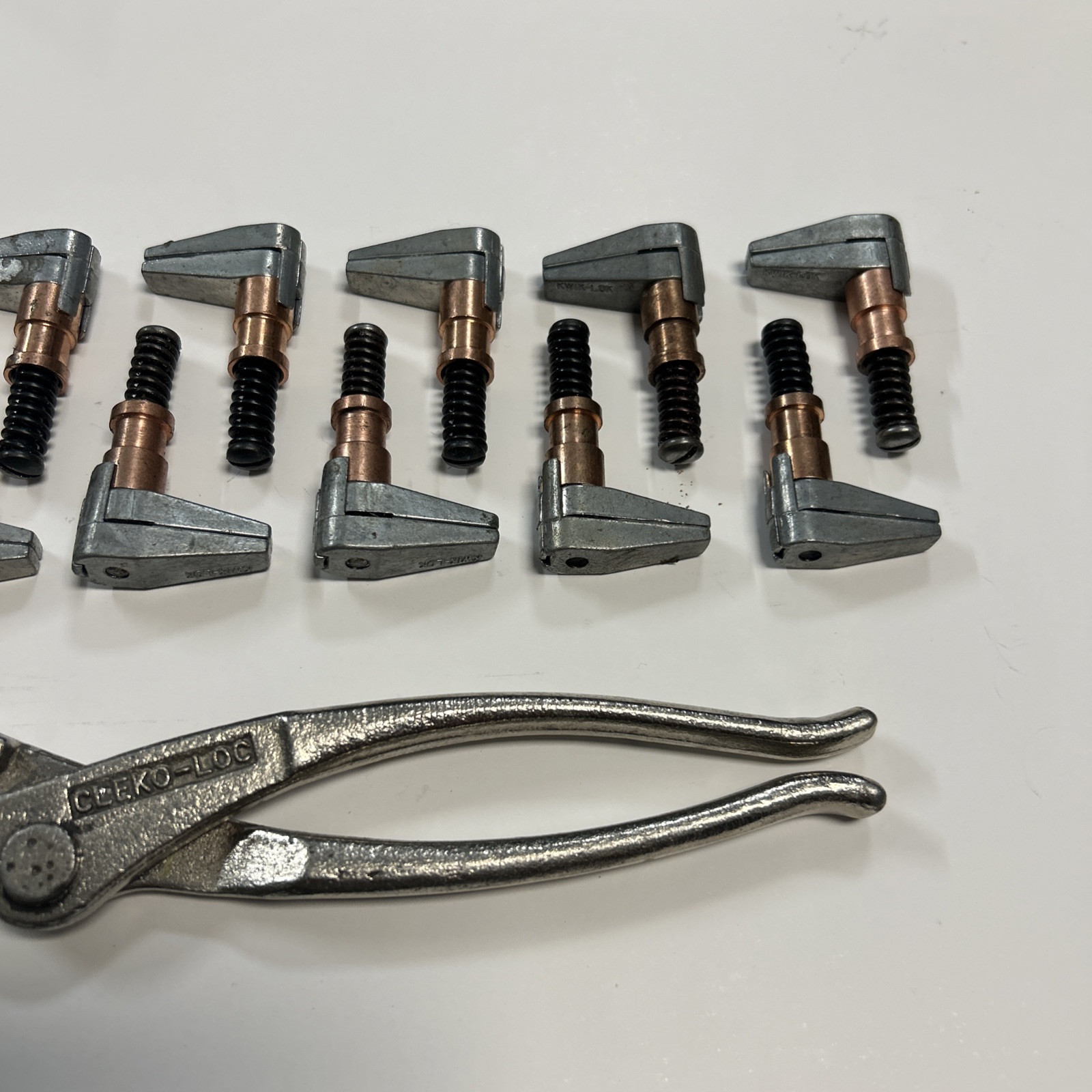 Side Grip Fasteners Clamps 1" reach with Plier Cleco Wedgelock Kwik loc 11pcs