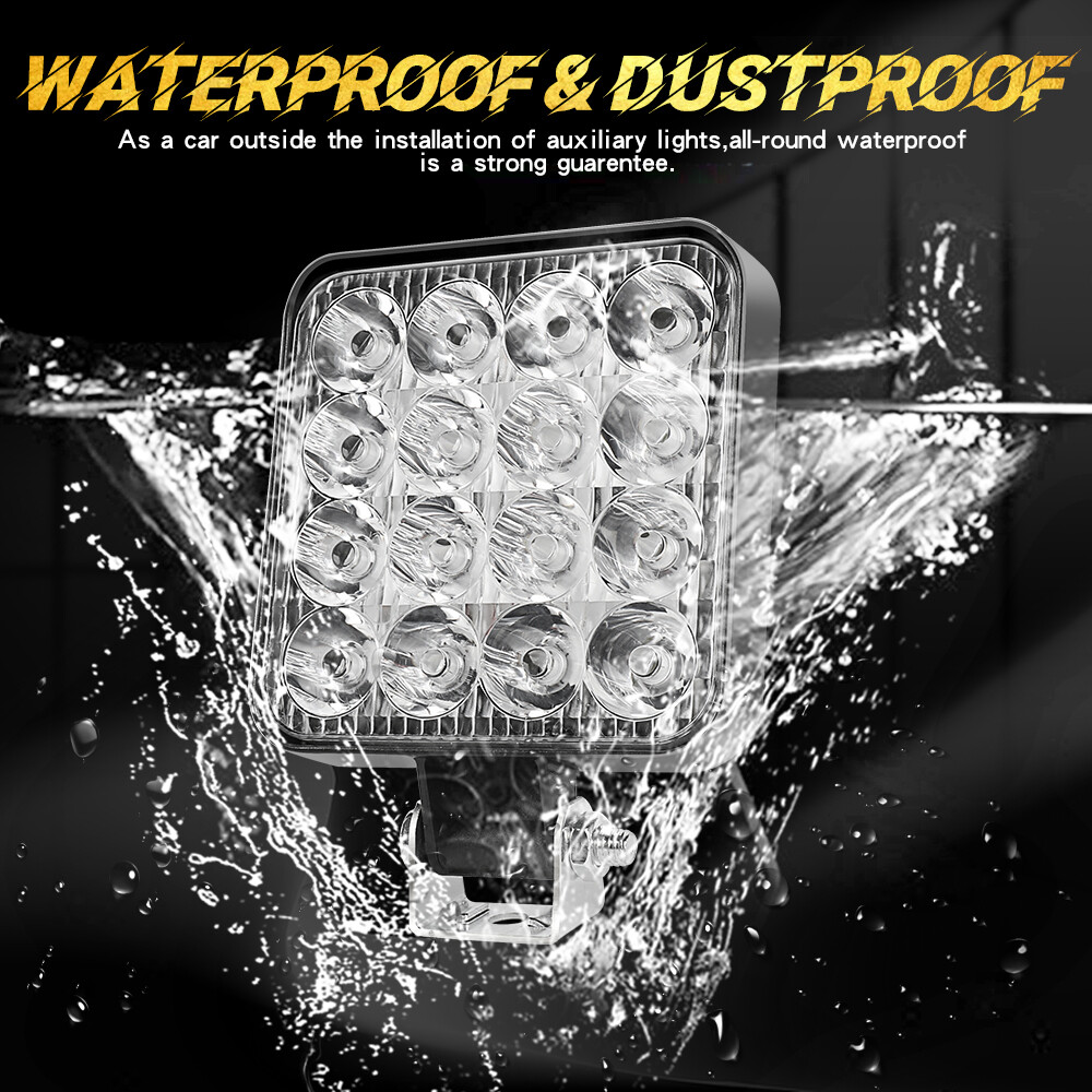 4PCS 4" 20000LM LED Work Light Bar Spot Pods Fog Lamp Offroad Driving Truck ATV