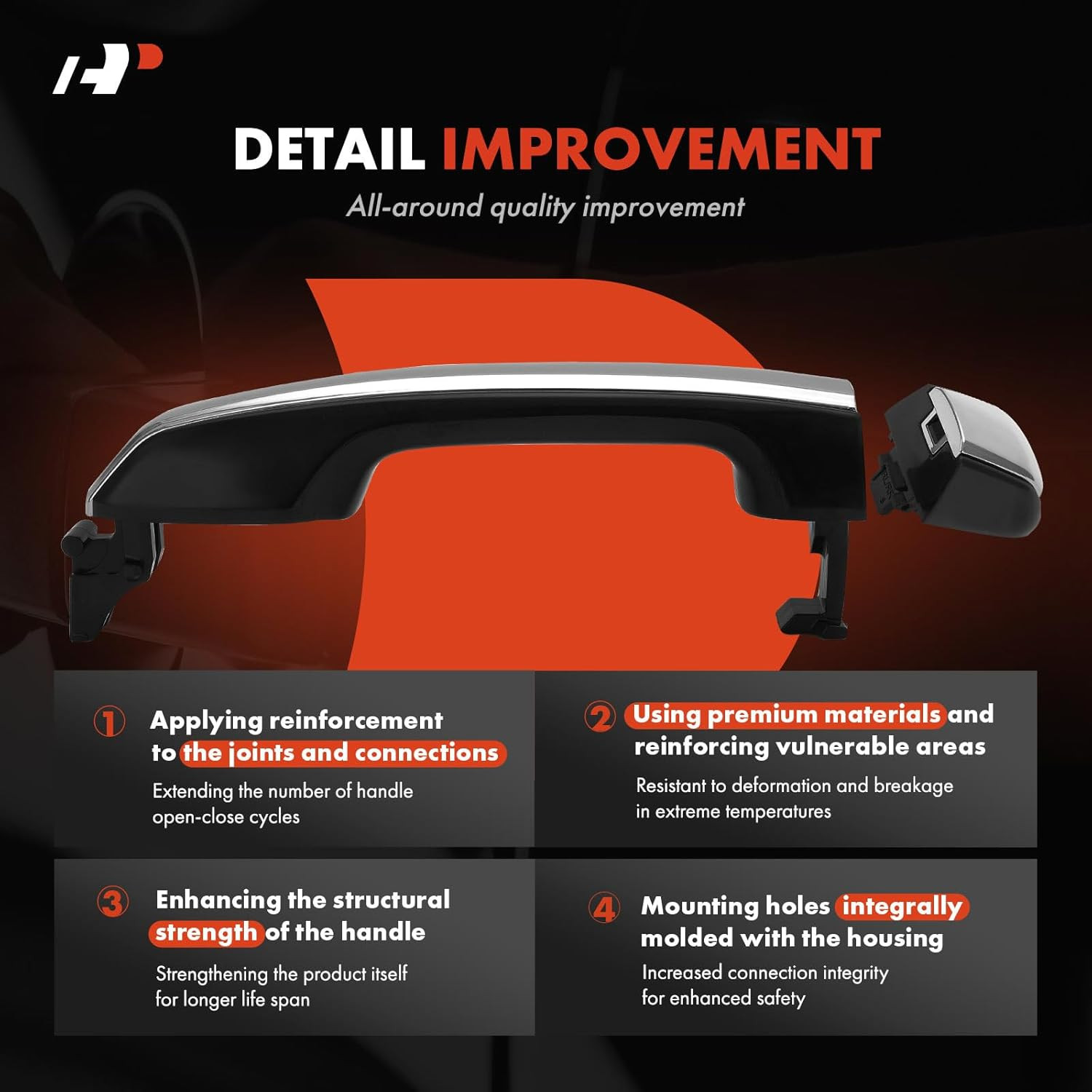 Front Left Exterior Door Handle w/ Keyhole Toyota 4Runner 2010-2024 Lexus GX460