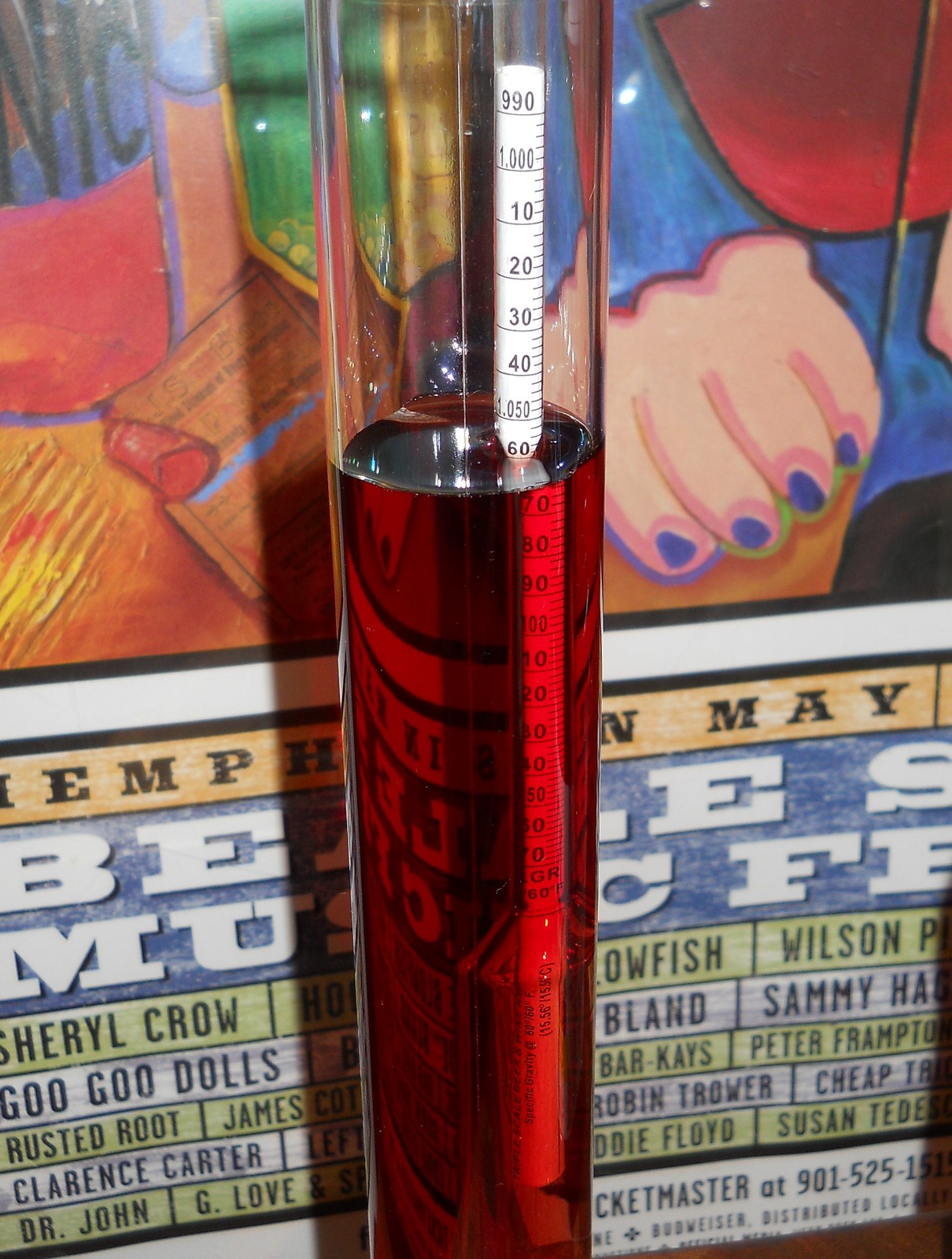 TRIPLE SCALE HYDROMETER for BREWING WINEMAKING MOONSHINERS MASH BEER WINE SHINE