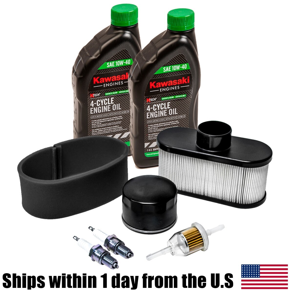 Tune Up Maintenance Oil Kit For 54" Hustler Raptor SD SDX Kawasaki FR Engines
