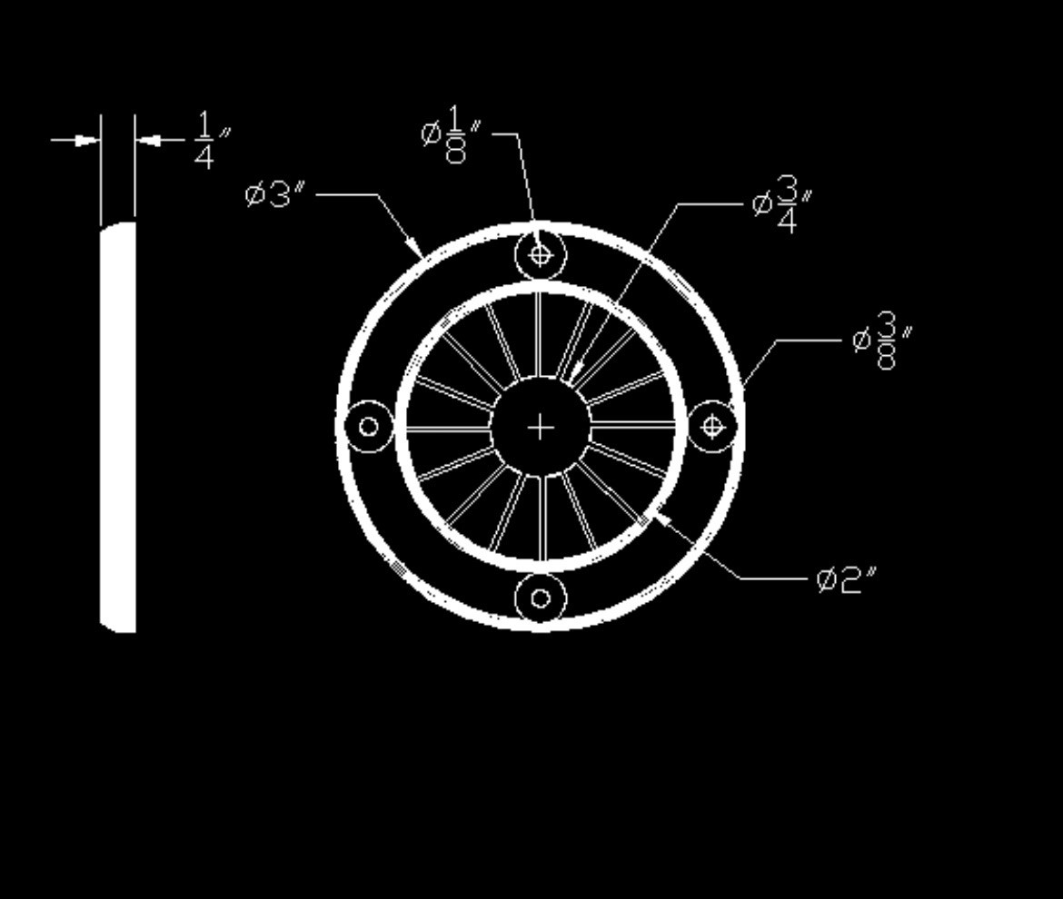 3 x Maki Marine 3" OD 3/4” ID Hole Rubber Rigging Rod Grommet