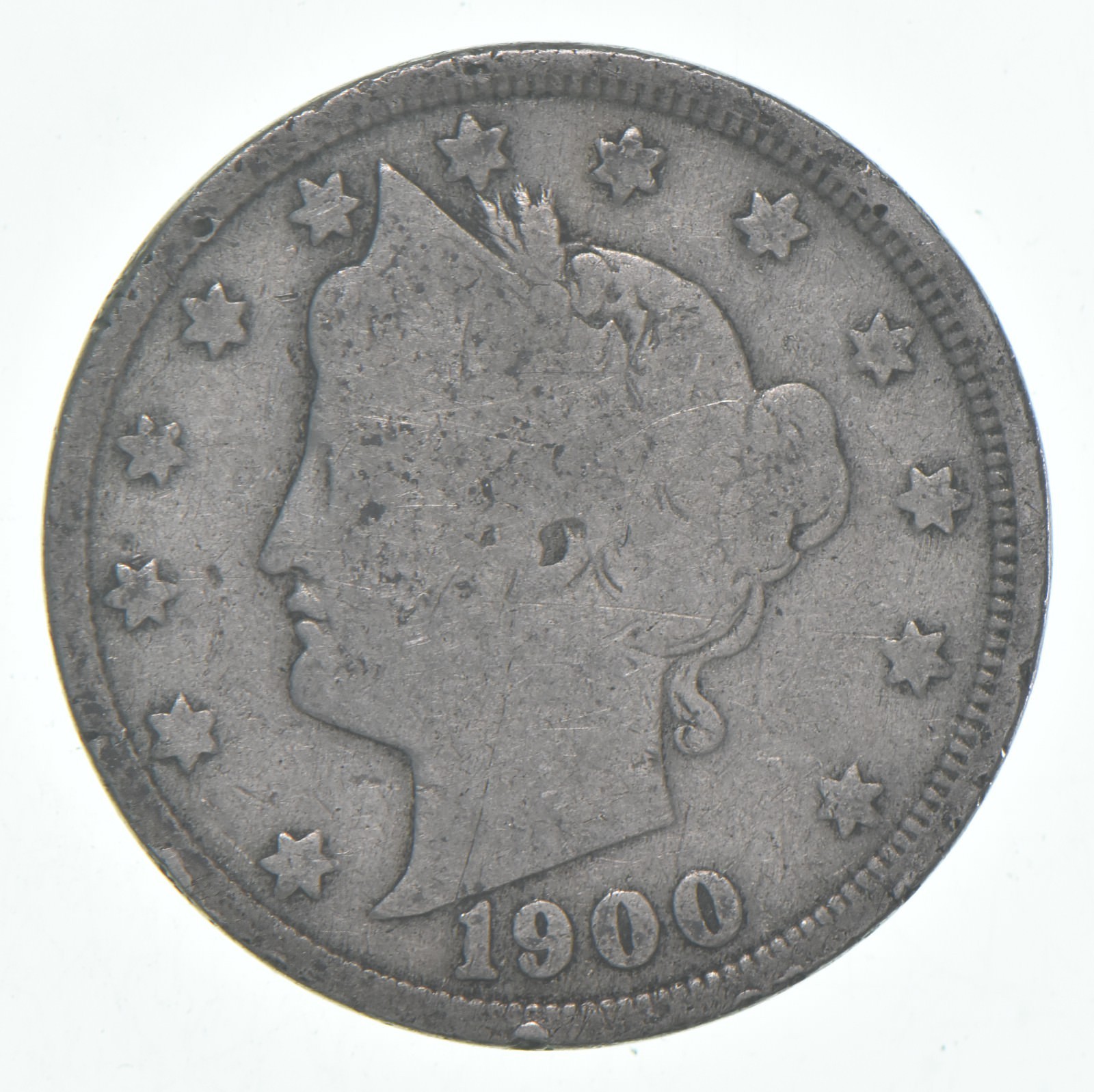 1900 Liberty V Nickel AC Average Circ