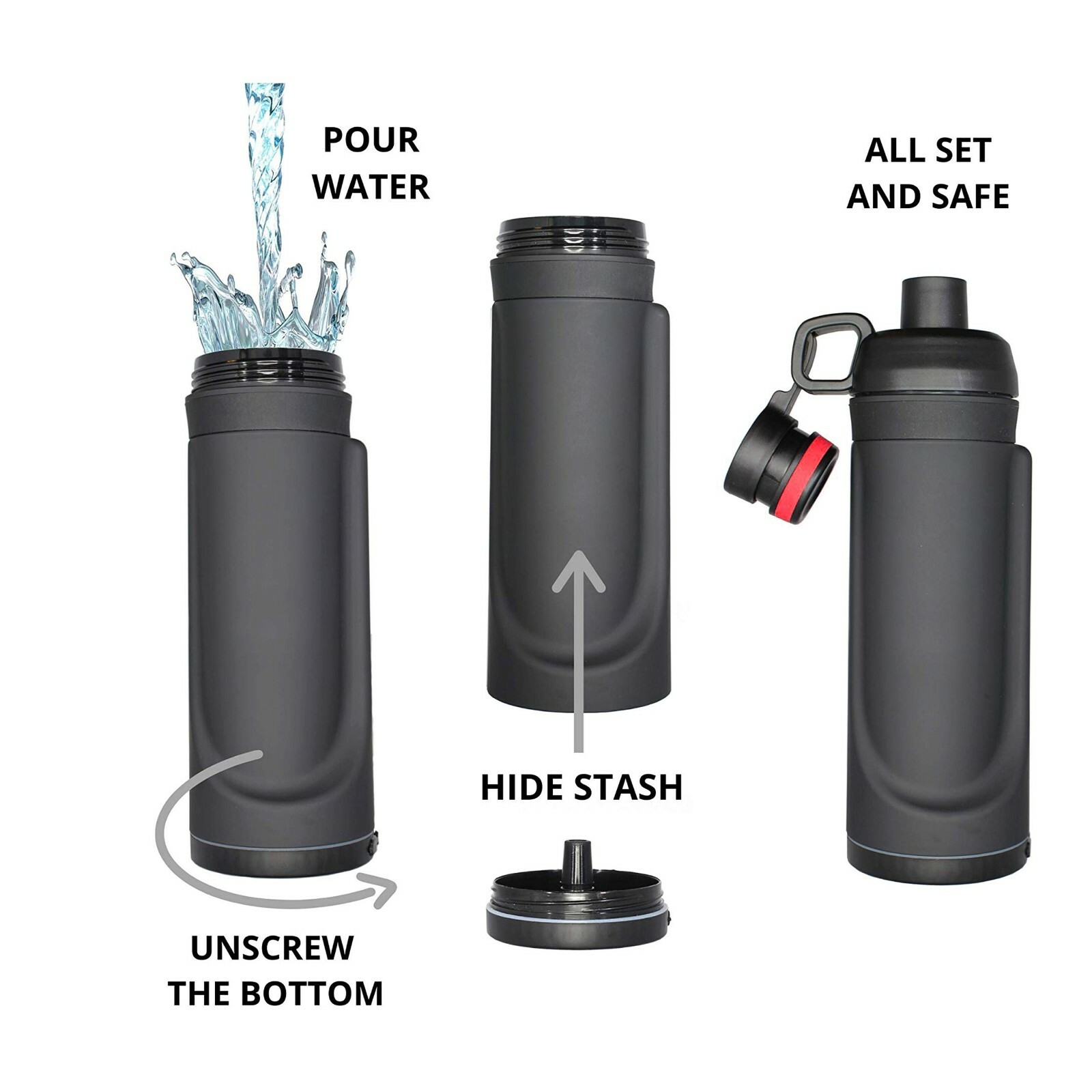 Diversion Safe Water Bottle Hidden Safe Tumbler Secret Stash Box Hiding Spot