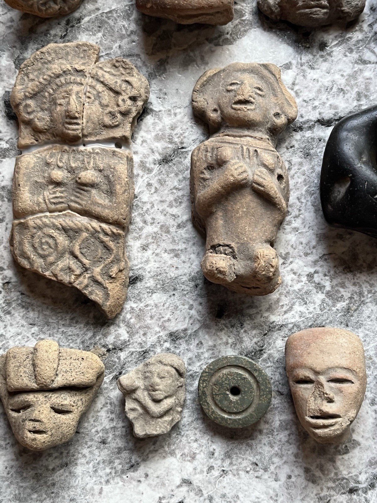 15 Teotihuacan Ancient Artifacts PreColumbian Pendant Figures Heads Beads Mayan