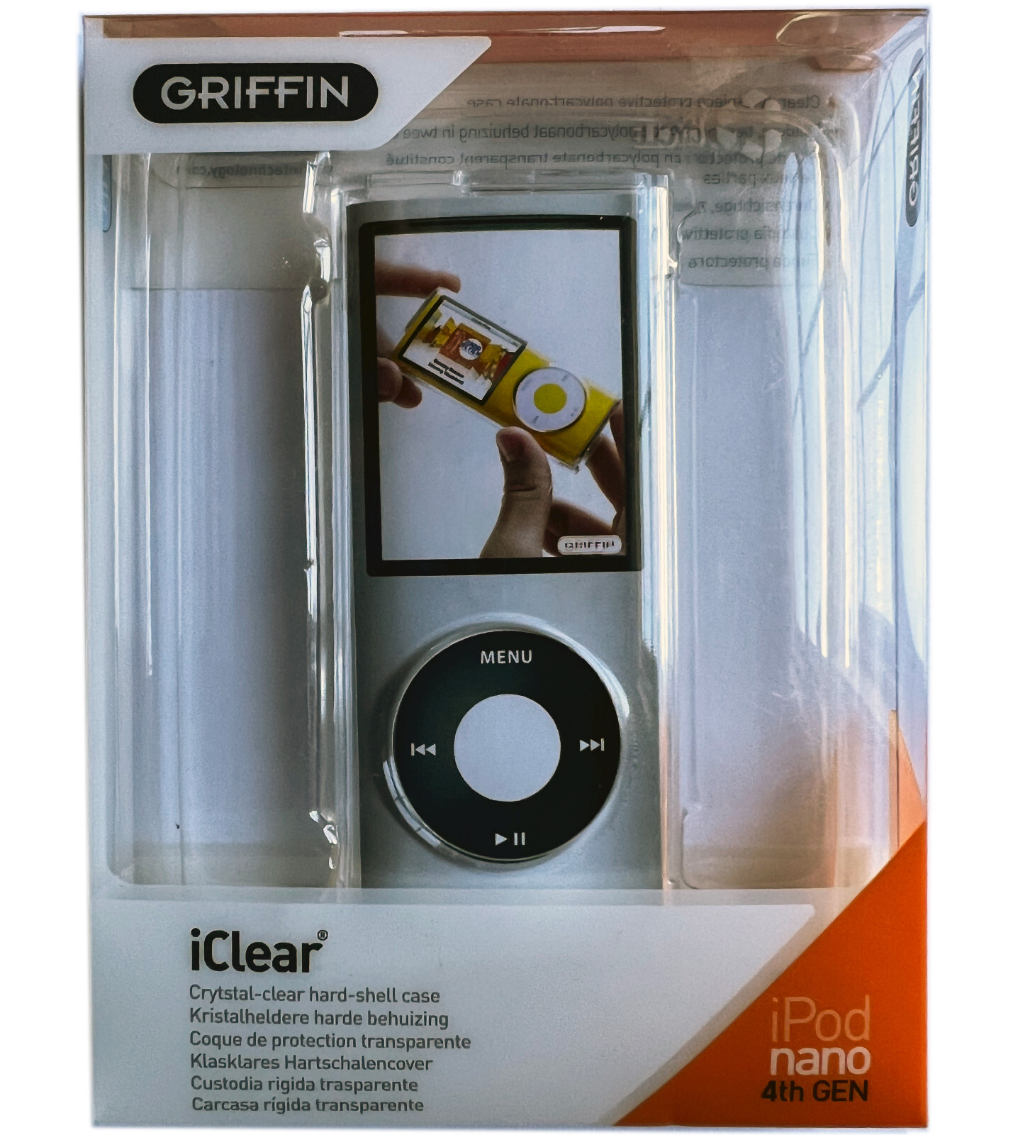 Protective Cover CLEAR HARD SHELL Tough Case for 4th GEN iPod Nano 4G 8GB 16GB