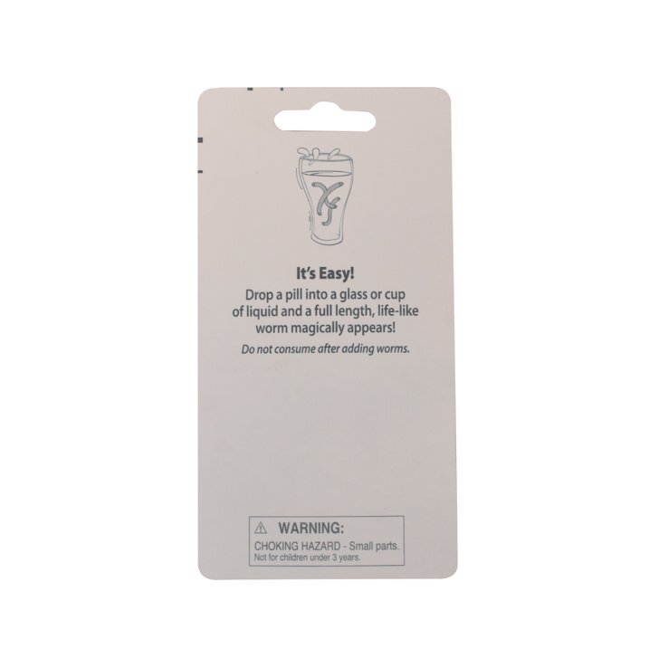 4 INSTANT MAGGOT WORMS - Prank Drink Magic Trick Gag Novelty Joke