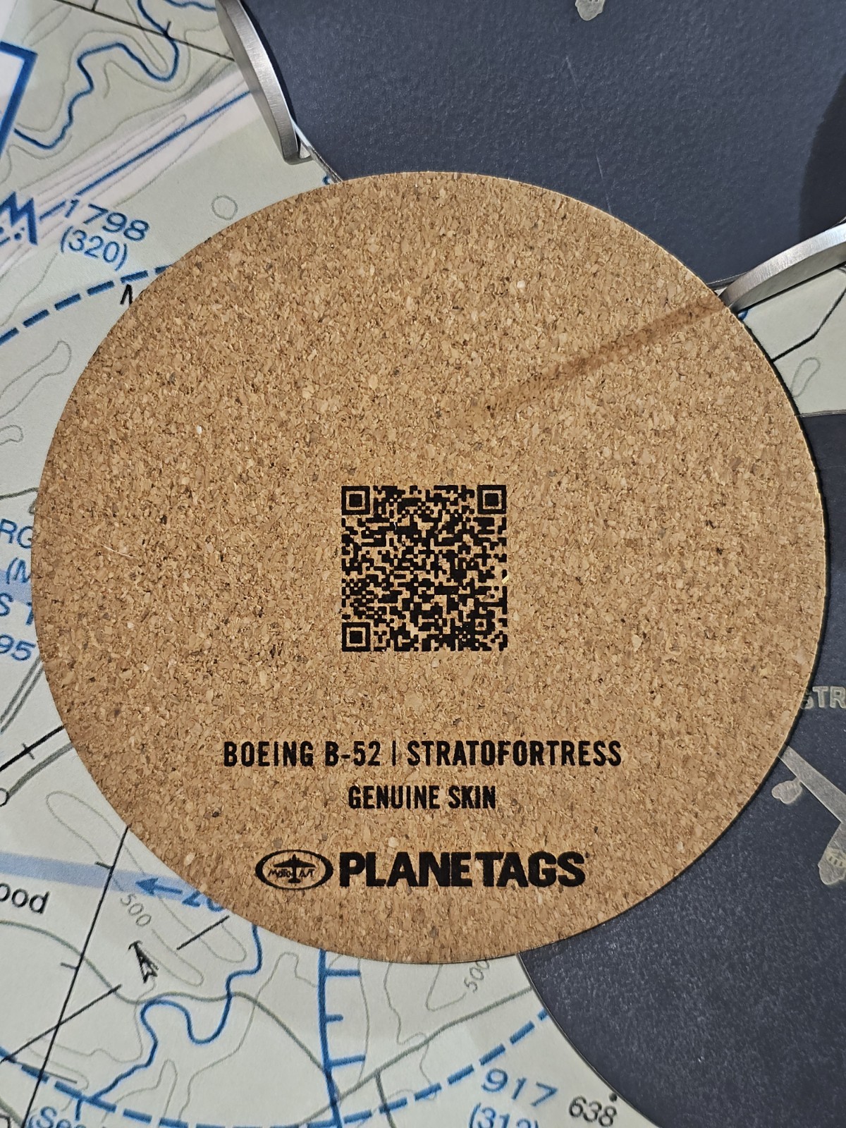 MOTOART PLANETAGS B-52 STRATOFORTRESS COASTER SET OF 4 W/HOLDER