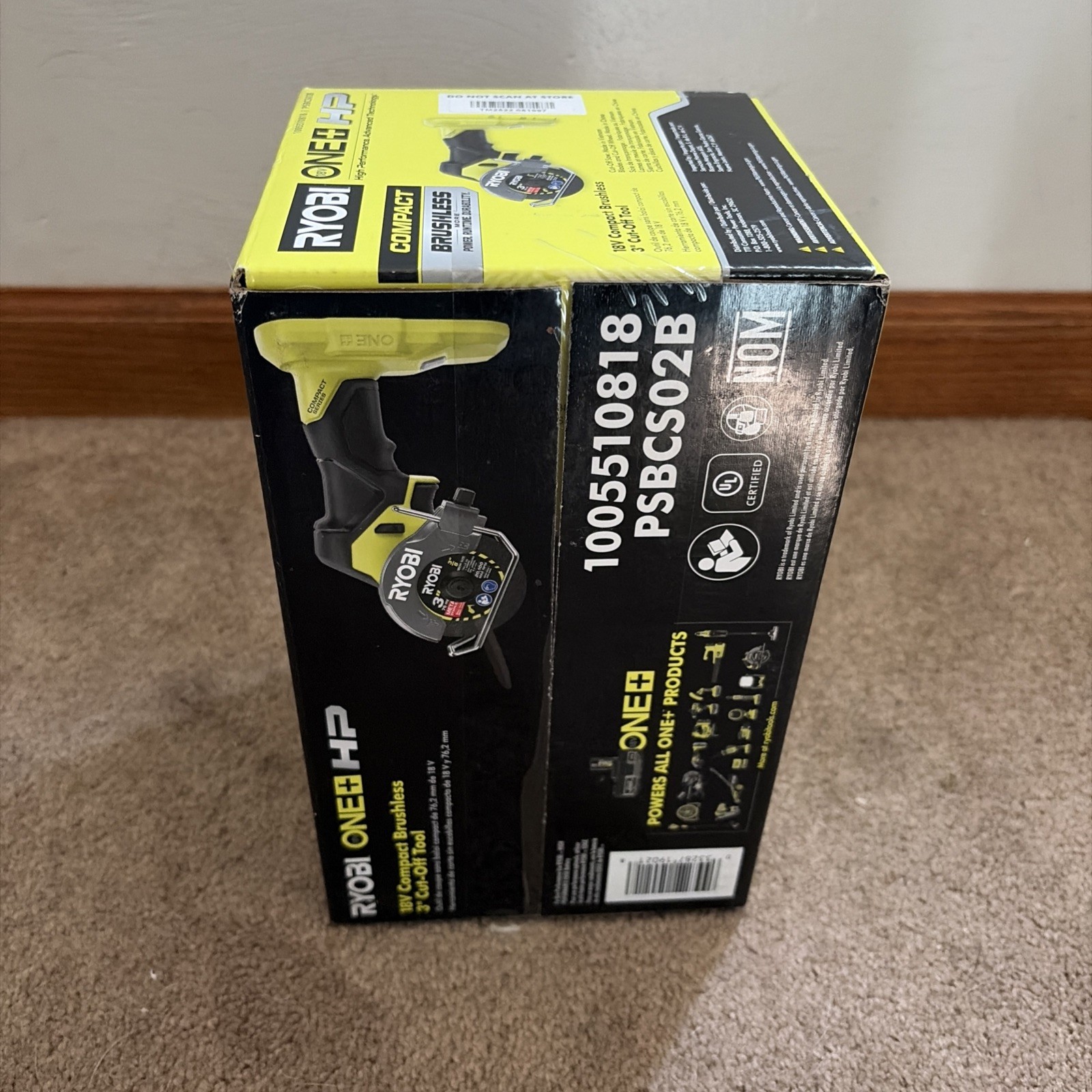Ryobi PSBCS02B 18V Brushless Cut-Off Tool Compact Series Tool Only NEW OEM