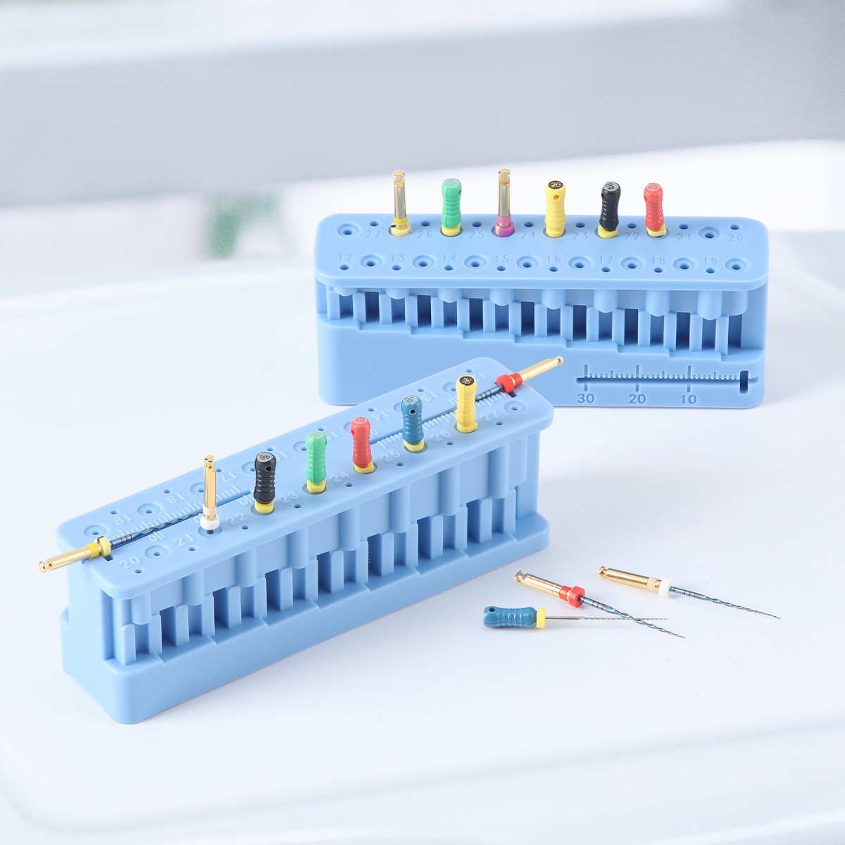 Dental Endo Measuring Block Endodontic File Holder Measuring Ruler Autoclavable