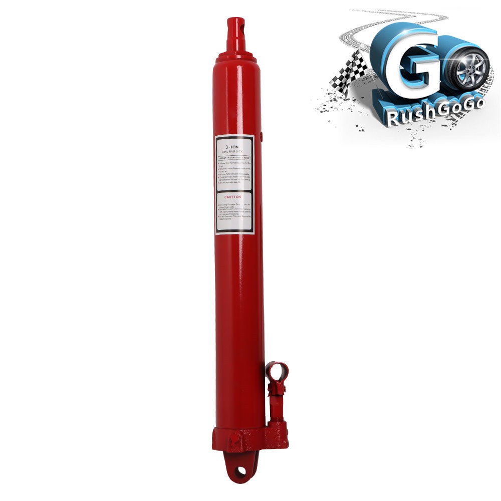 For Engine Lift Hoist Cherry Picker 3 Ton Hydraulic Long Ram Jack Manual Pump