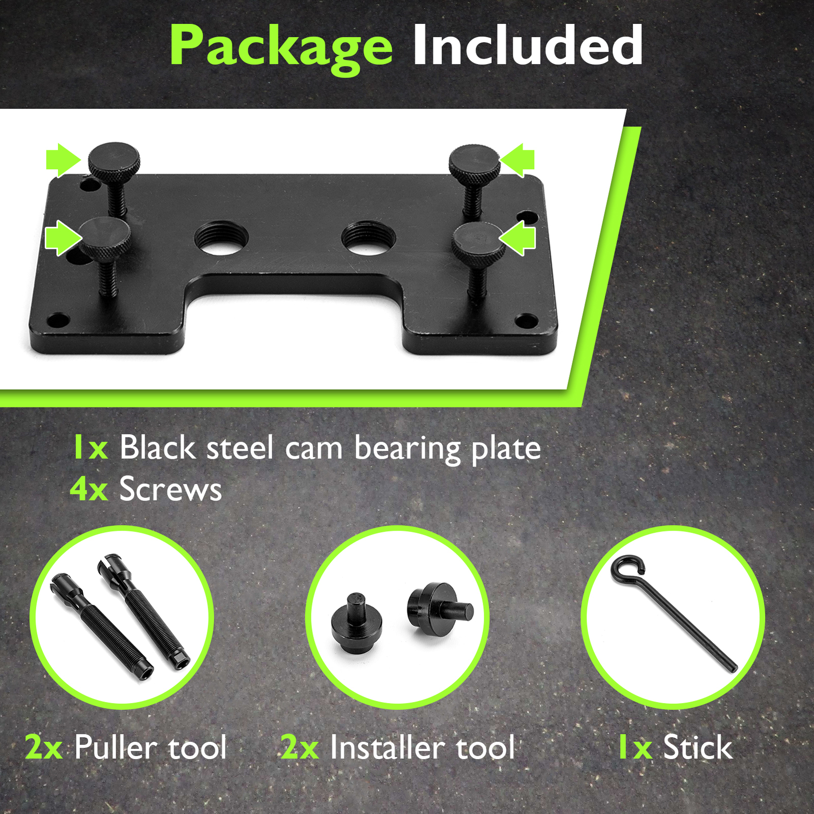 Inner Cam Bearing Installer & Puller Toolbox for 99-17 Harley Twin Cam 88 96 103