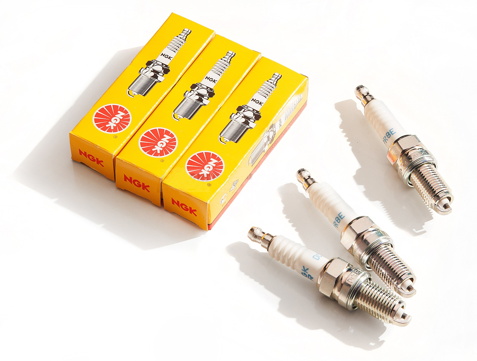 Sea Doo 4-Tec NGK Spark Plugs Set Of 3 Dcpr8E 4339 RXP RXT GTX GTI RXP-X RXT-X