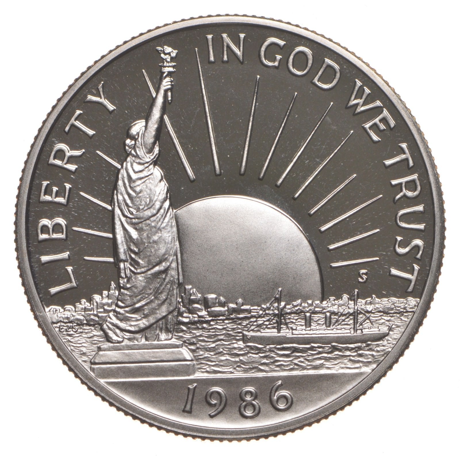 1986-S PROOF Statue of Liberty Commemorative Half Dollar