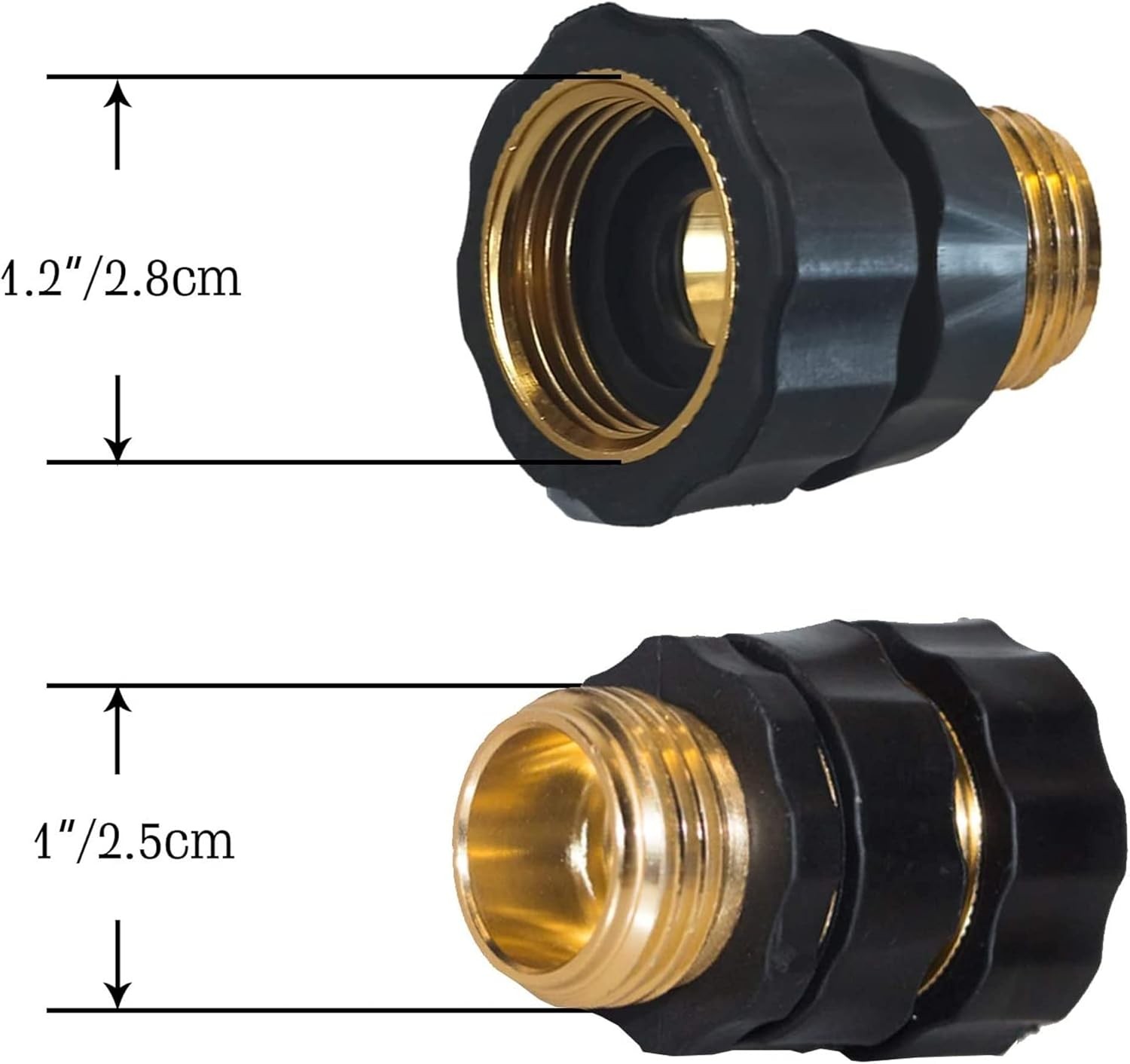 Garden Hose Quick Connector, 3/4 Inch Male Female Garden Hose Fitting Connector