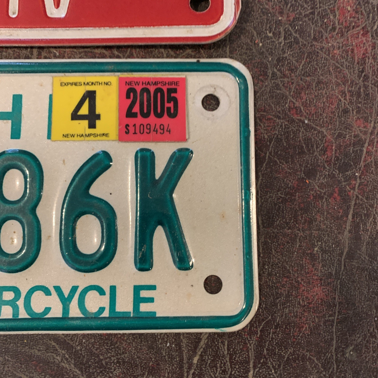 New Hampshire Vermont License Plate Lot Old Man Of The Mountain Motorcycle ATV