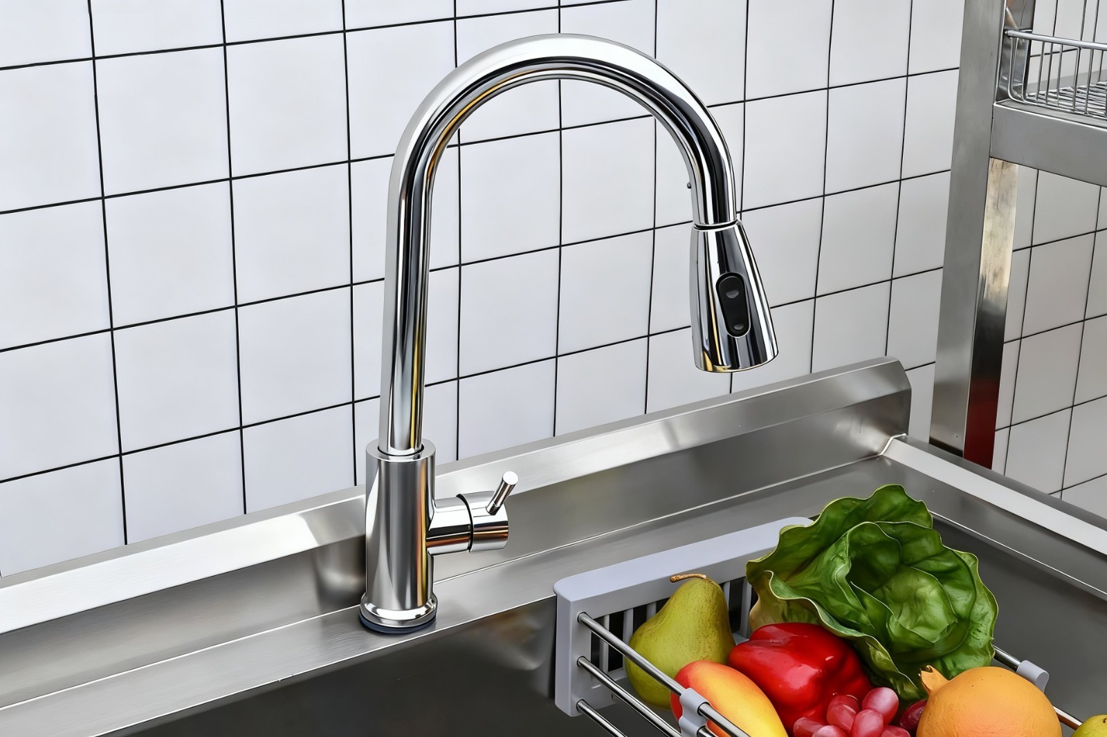 Free Standing Commercial Stainless Steel sink 39" Kitchen Utility Sink