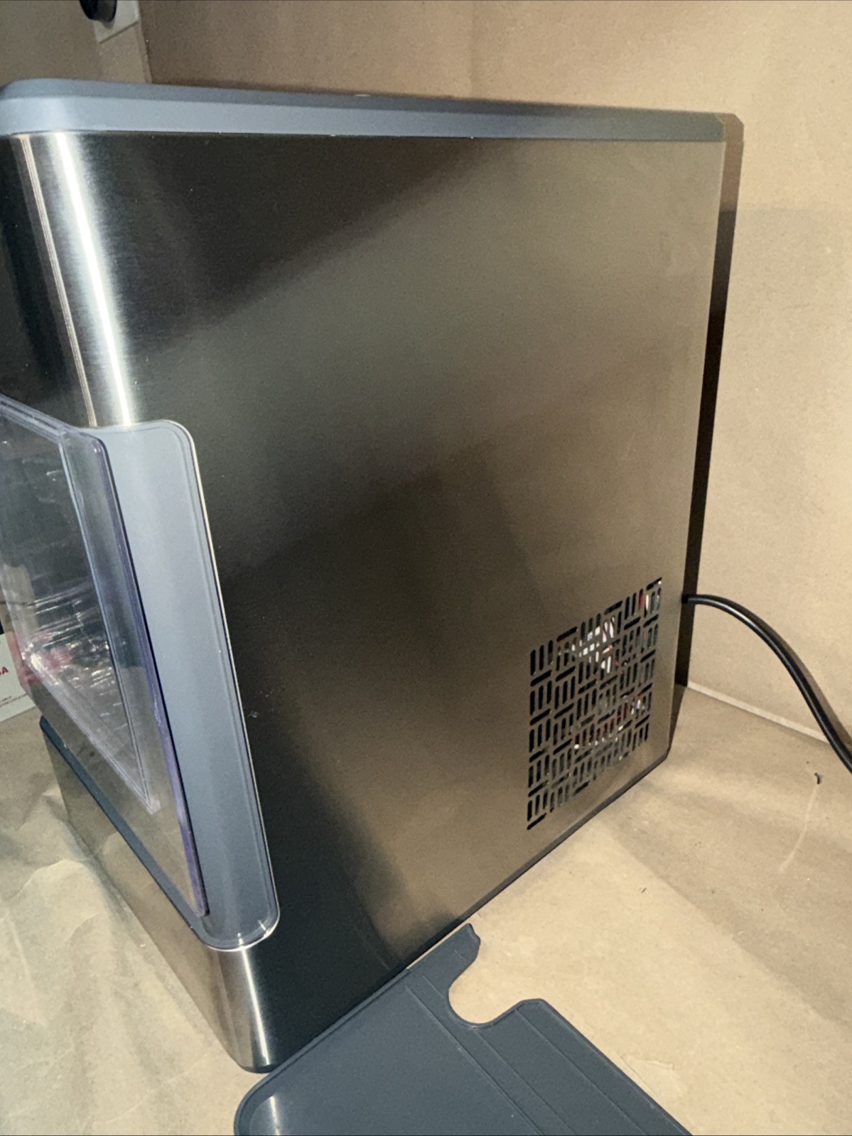 GE Profile Opal Nugget Ice Maker + Side Tank Countertop Icemaker Stainless Steel