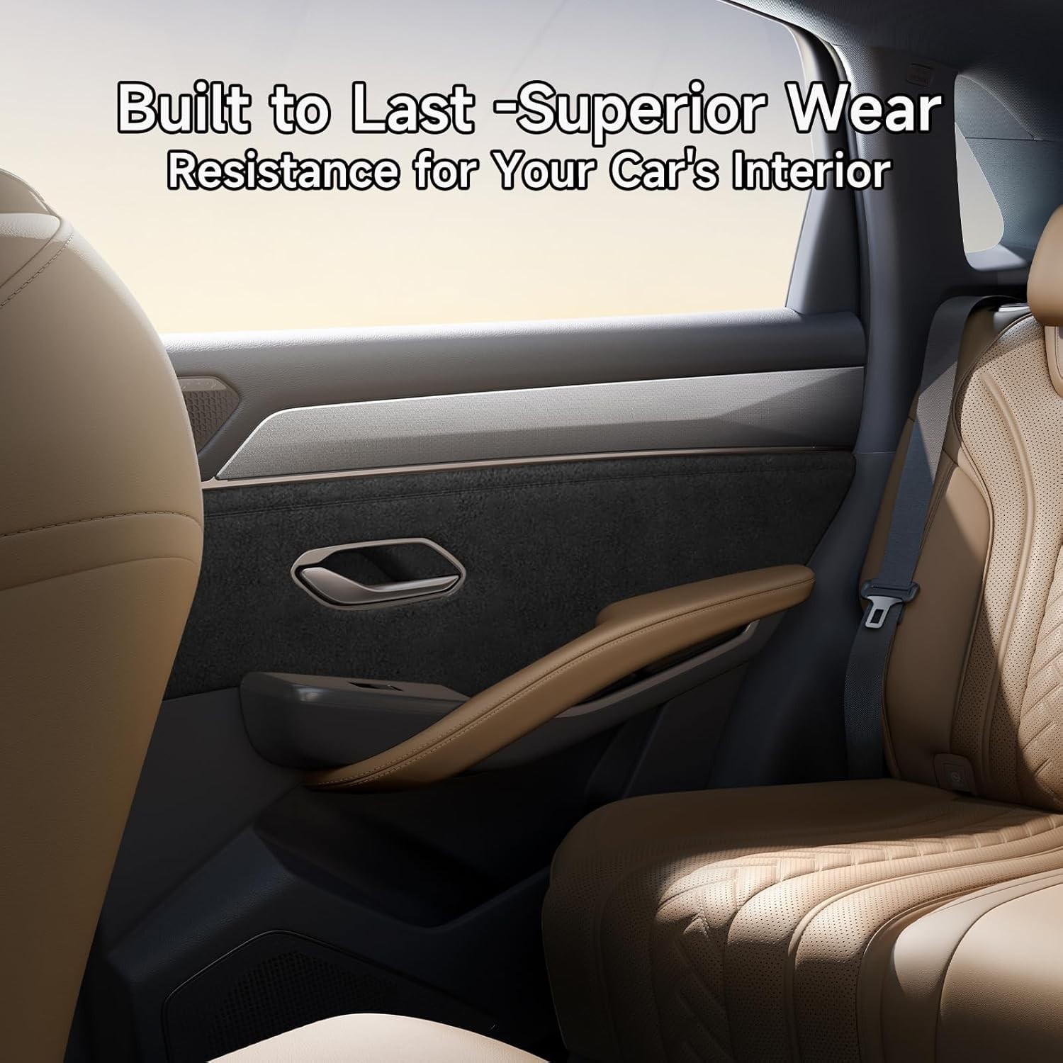 Suede Wrap Self-Adhesive Black Suede Car Interior Wrap 17in x 70in Microfiber...