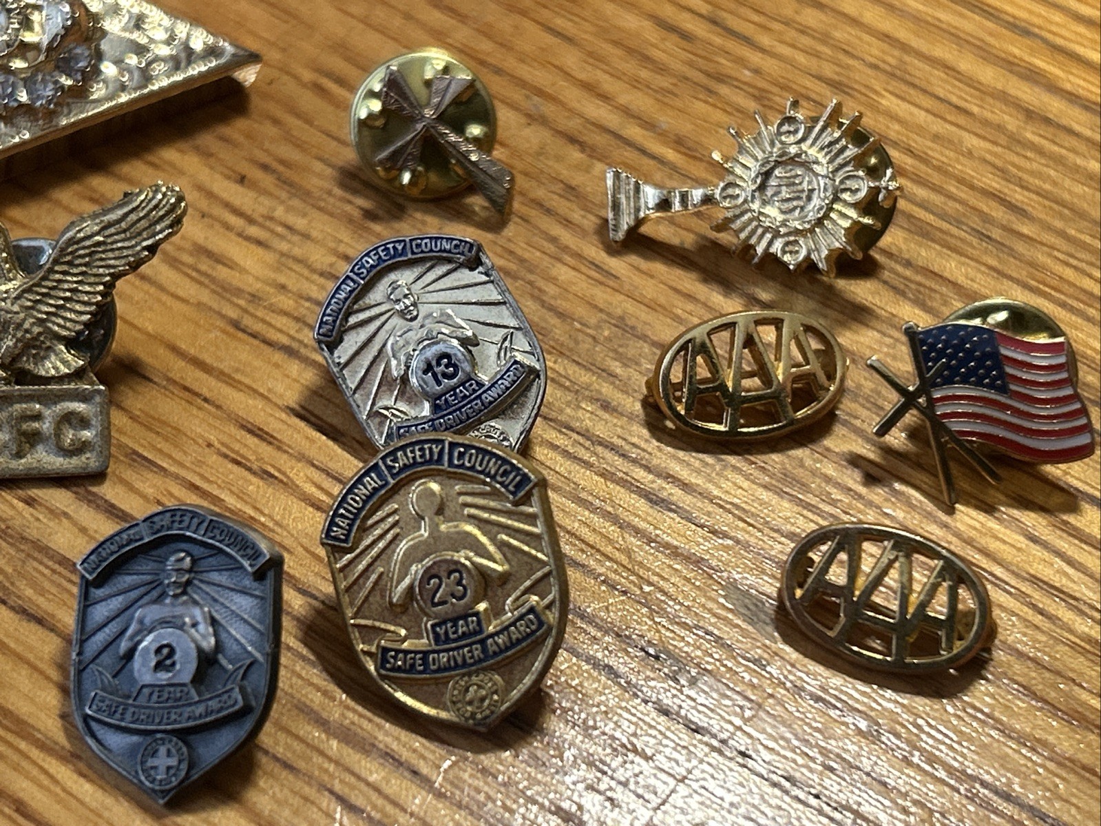 Lot of 15 Fraternal Pins And More