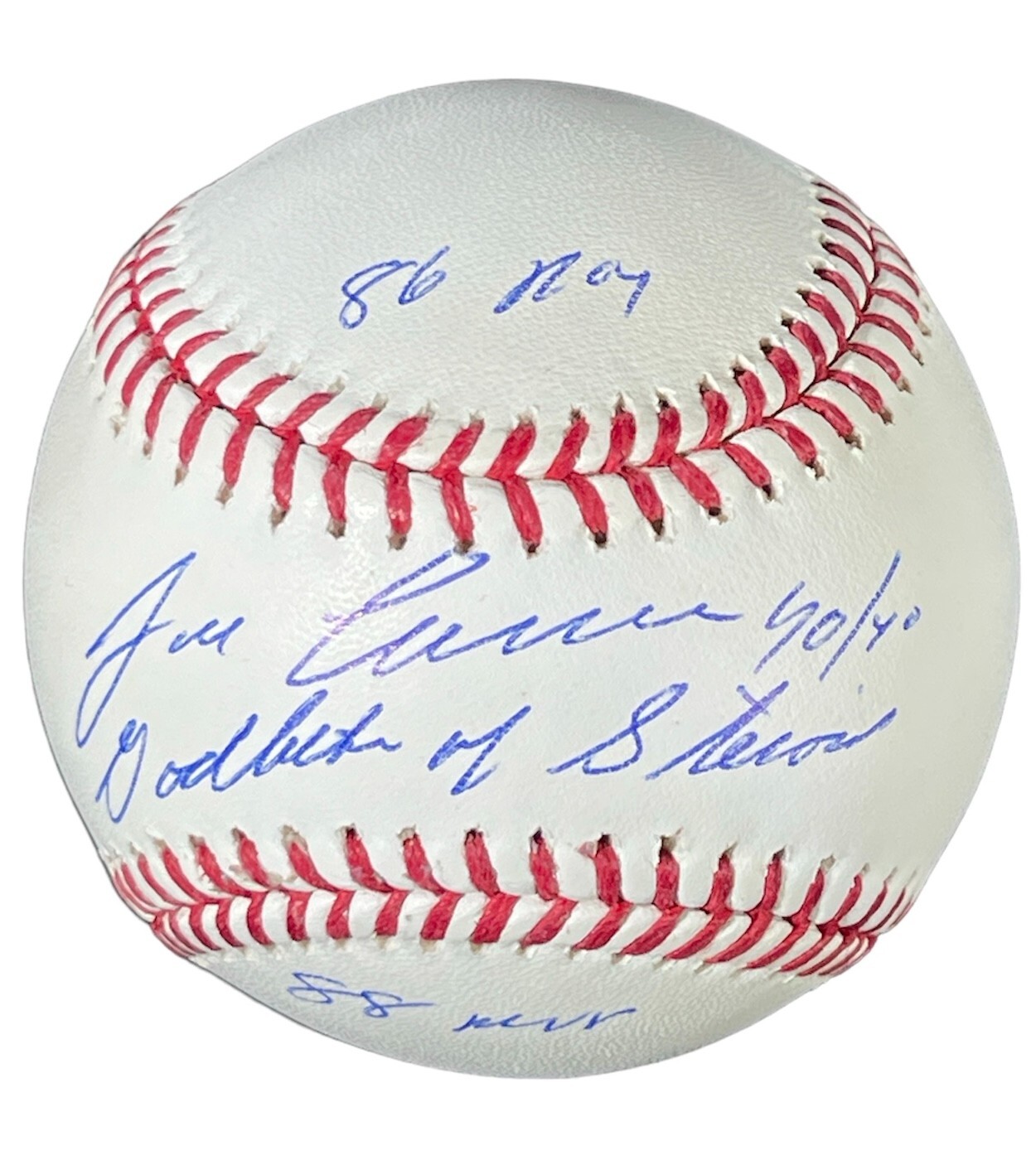 Jose Canseco Signed Auto ROMLB Baseball w/ 4 Insc Godfather Beckett Wit BAS COA