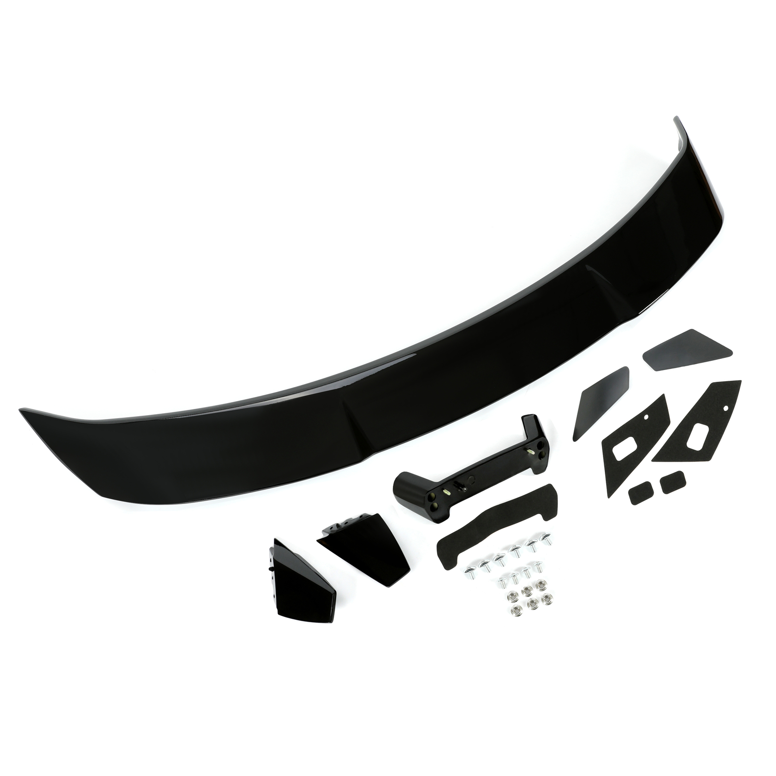 Gloss Black Painted Rear Trunk Spoiler Wing GT-Style For Ford Mustang 2 Dr 15-22