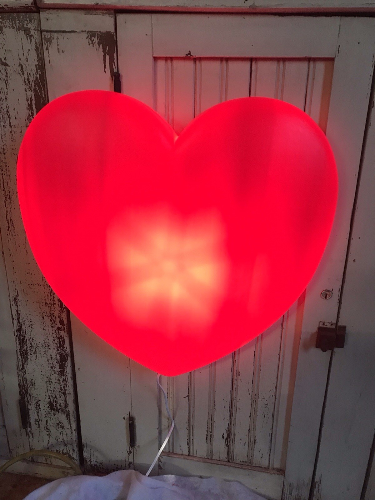 Blow Mold Valentines Day Giant Red Heart Union Products Lighted 19” Inches