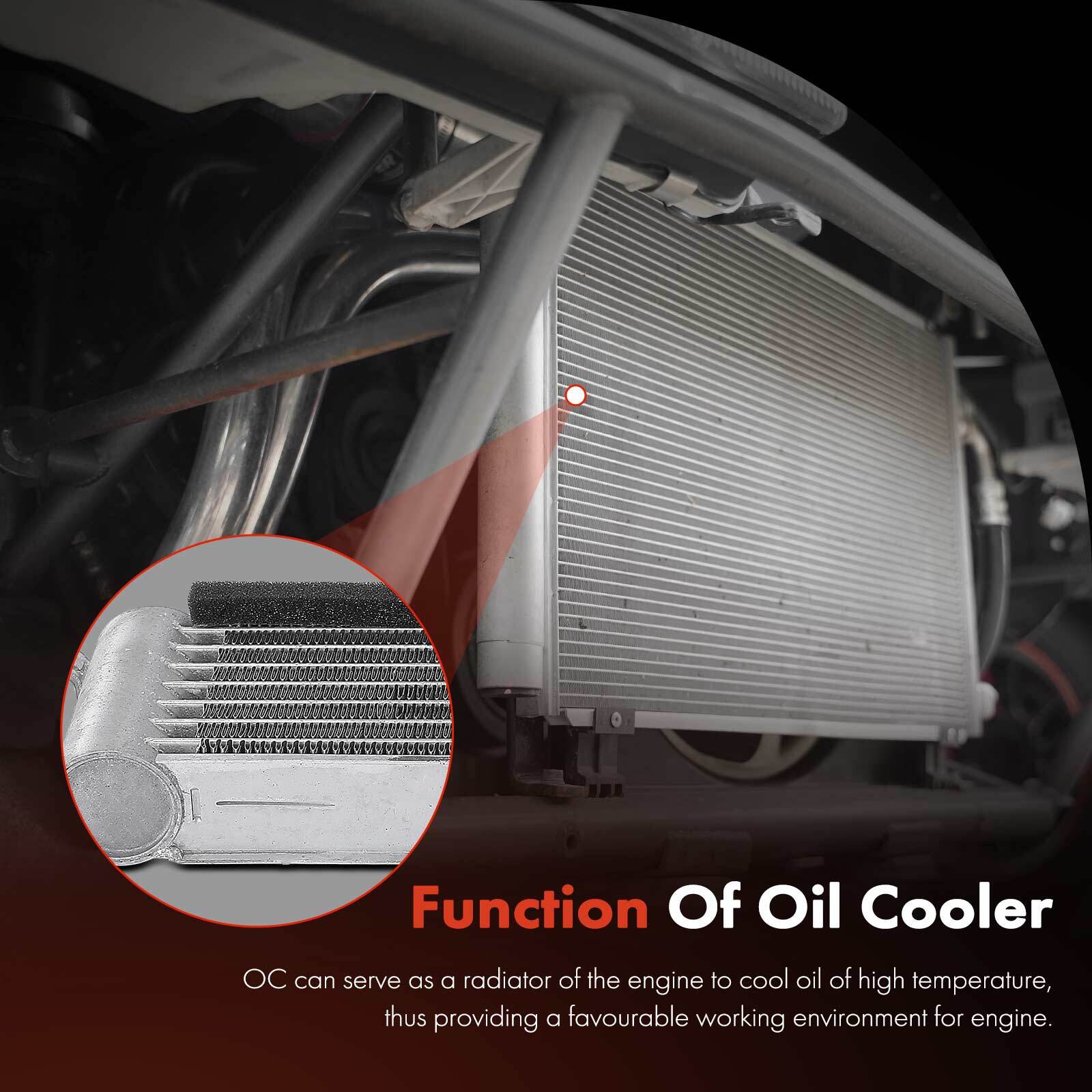 1x Automatic Transmission Oil Cooler for Mini Cooper 2002-2006-2008 17221475586