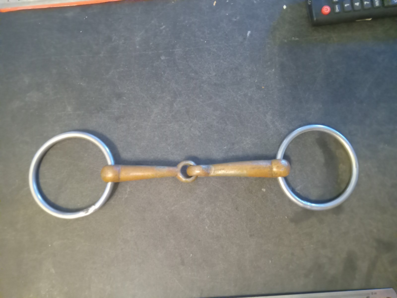 used loose ring snaffle bit  5 in copper mouth