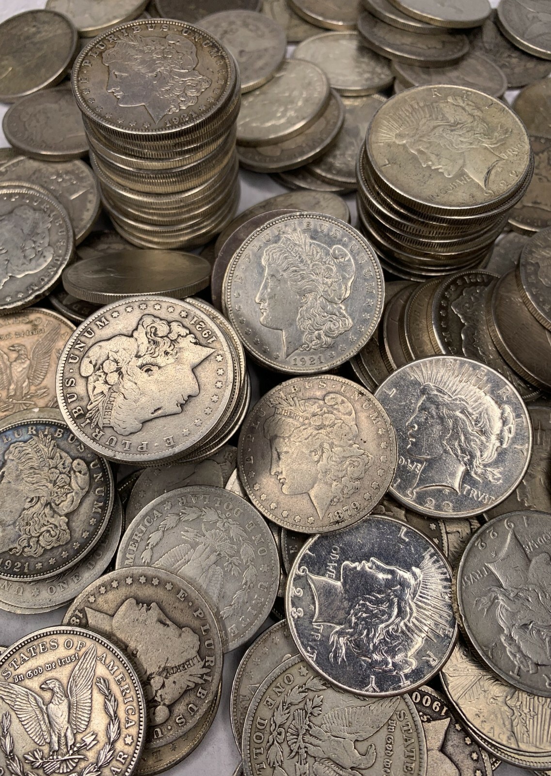 Silver Morgan and Peace Dollar Culls 1878-1935 Random Lot of 20