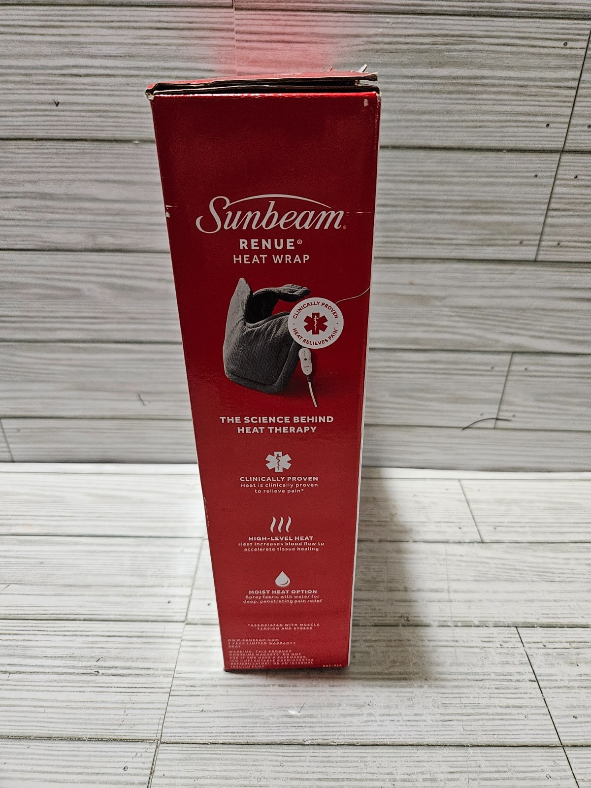 Sunbeam Renue Heat Wrap for Neck & Shoulders 4 Heat Settings 22" x 14"