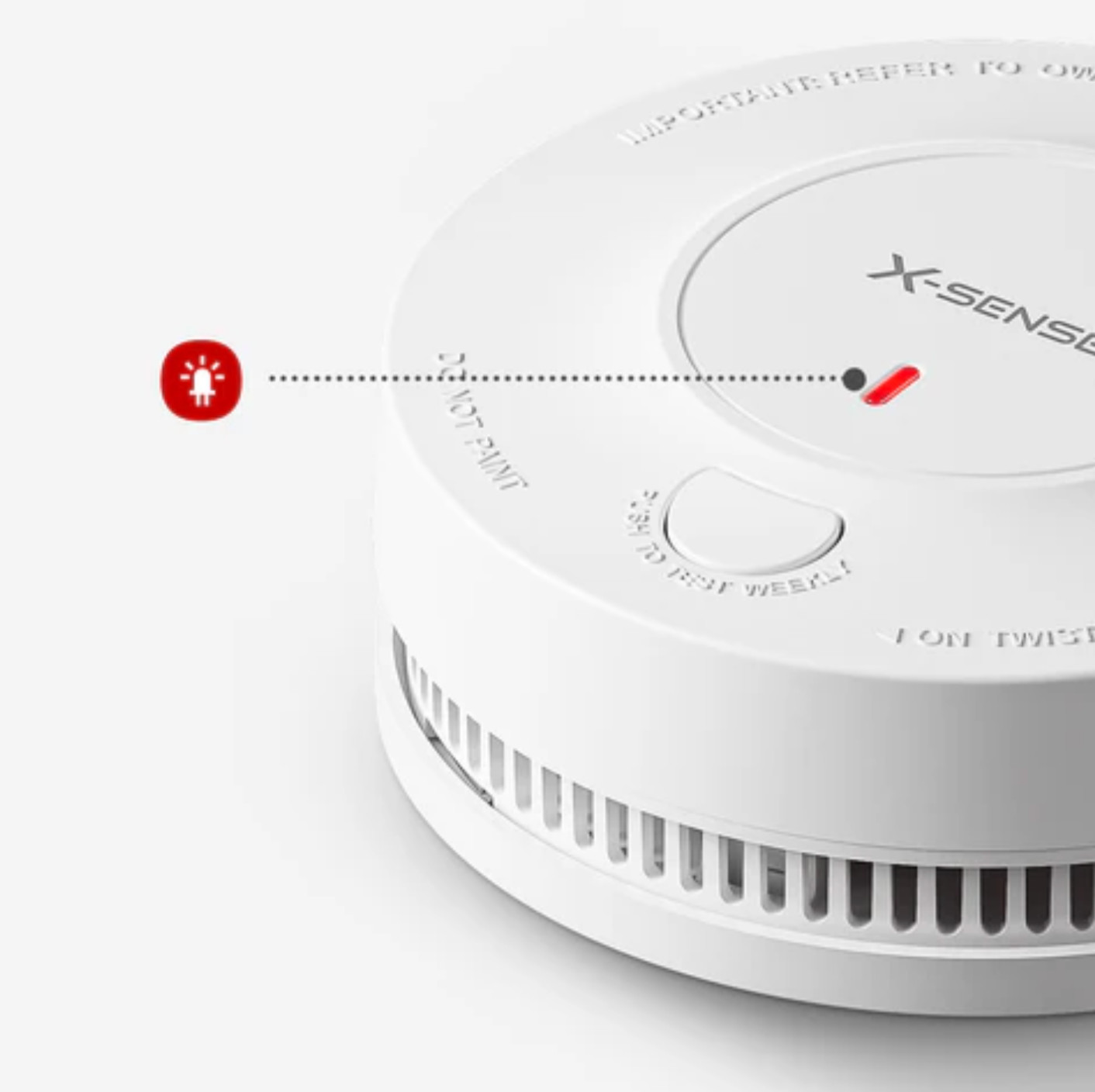X-Sense Wireless Interconnected Smoke Detector Fire Alarm SD19-W, 6-Pack
