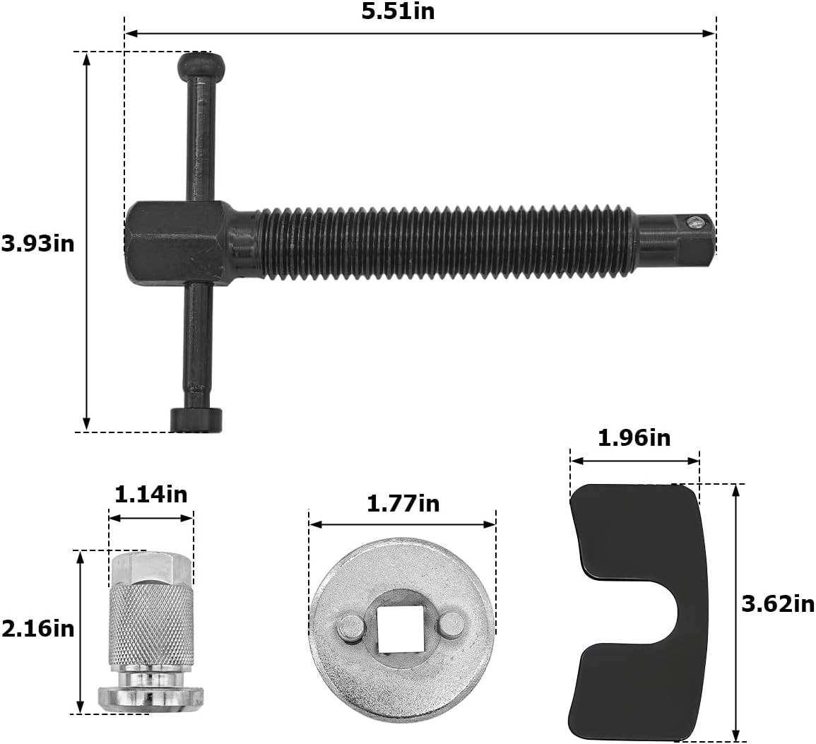 Car Brake Piston Wind Back Tool, 3pcs/Set Brake Caliper Piston Rewind Tool, Auto
