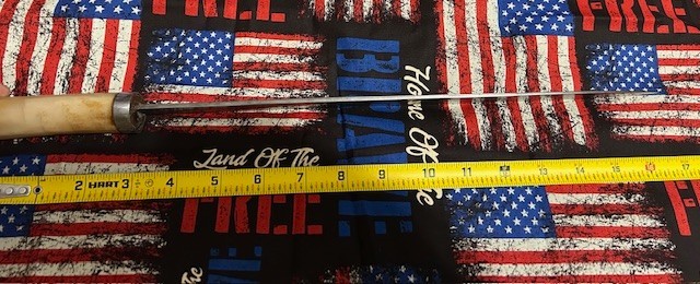 Vintage fixed blade knife (brisket slicer?) 18" oal with 13" blade