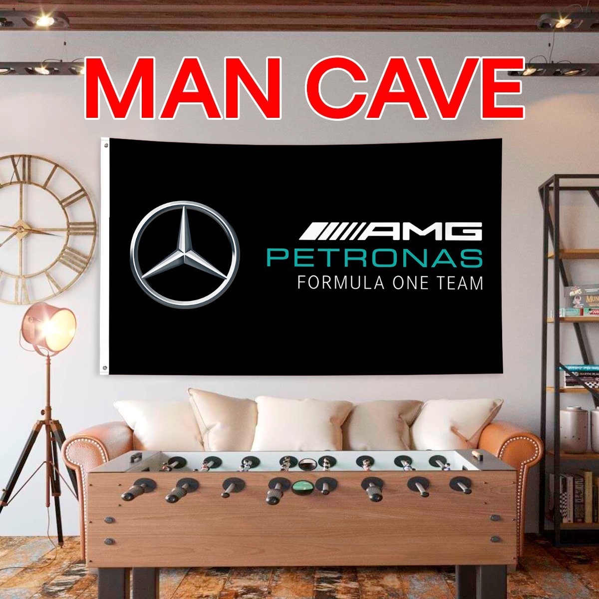 Mercedes Benz 3x5FT Flag Banner AMG F1 Man Cave Garage Shop Fast Shipping